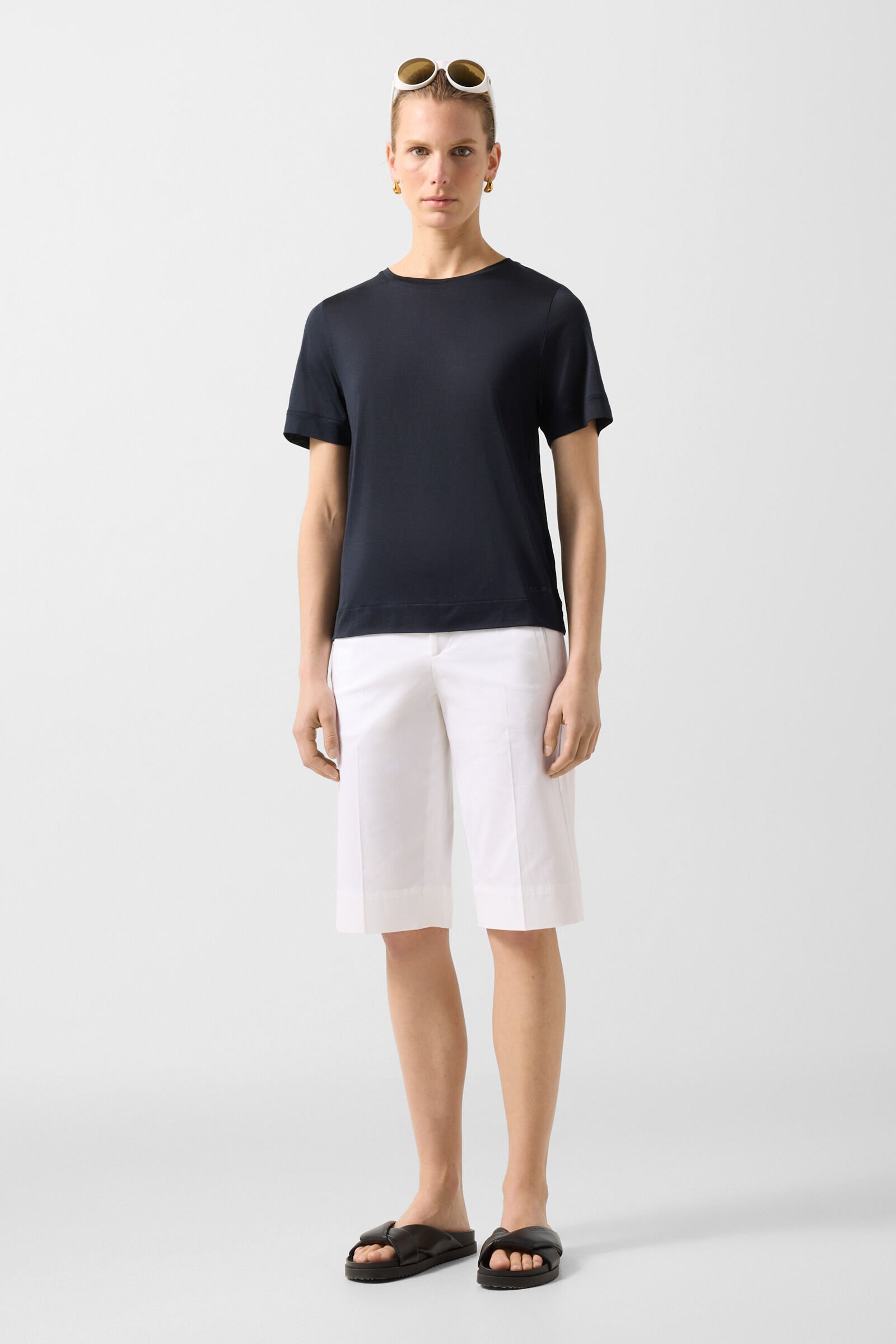 Seiden-Shirt Sienna Schwarz