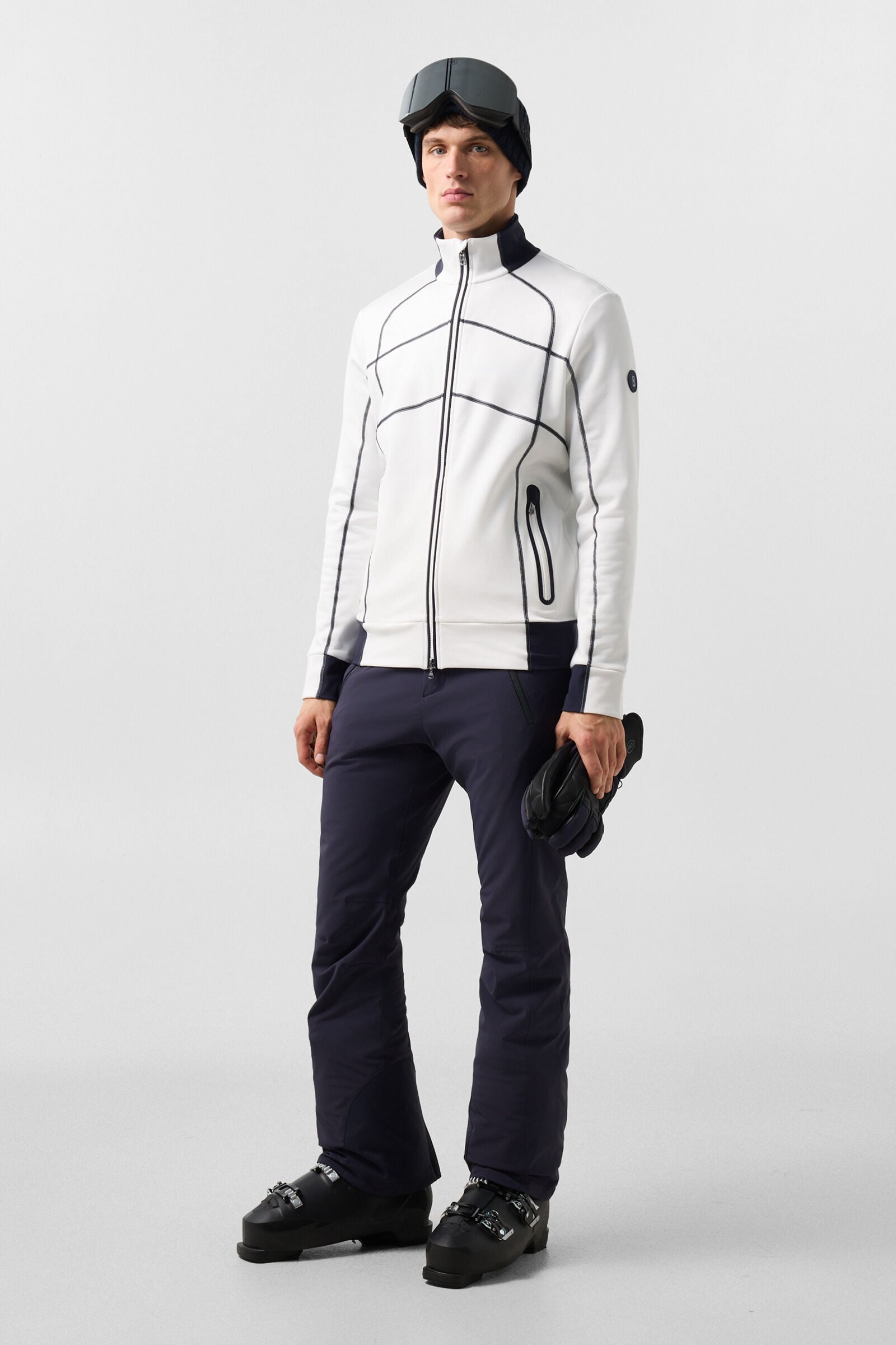 Midlayer-Jacke Hayo Off-White/Navy