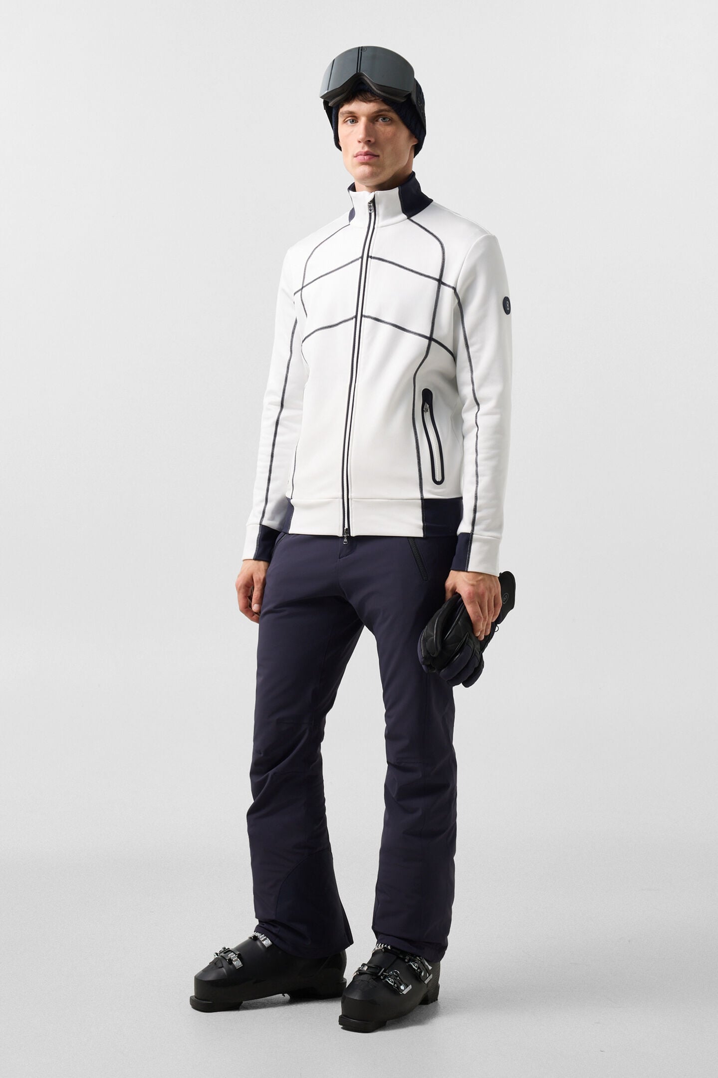 Hayo Mid-Layer Jacket Off-White/Navy