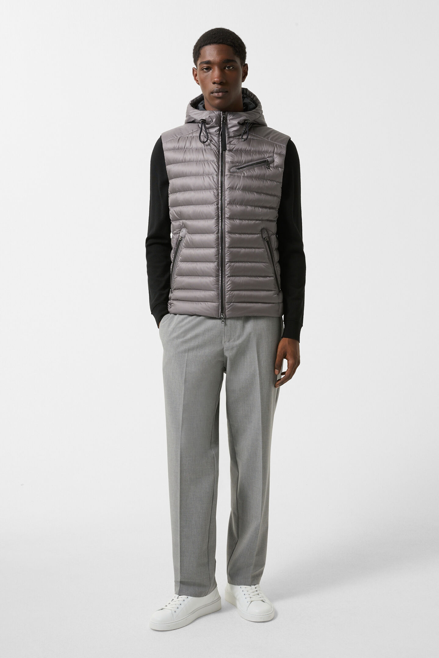 Lonne lightweight down vest Gray