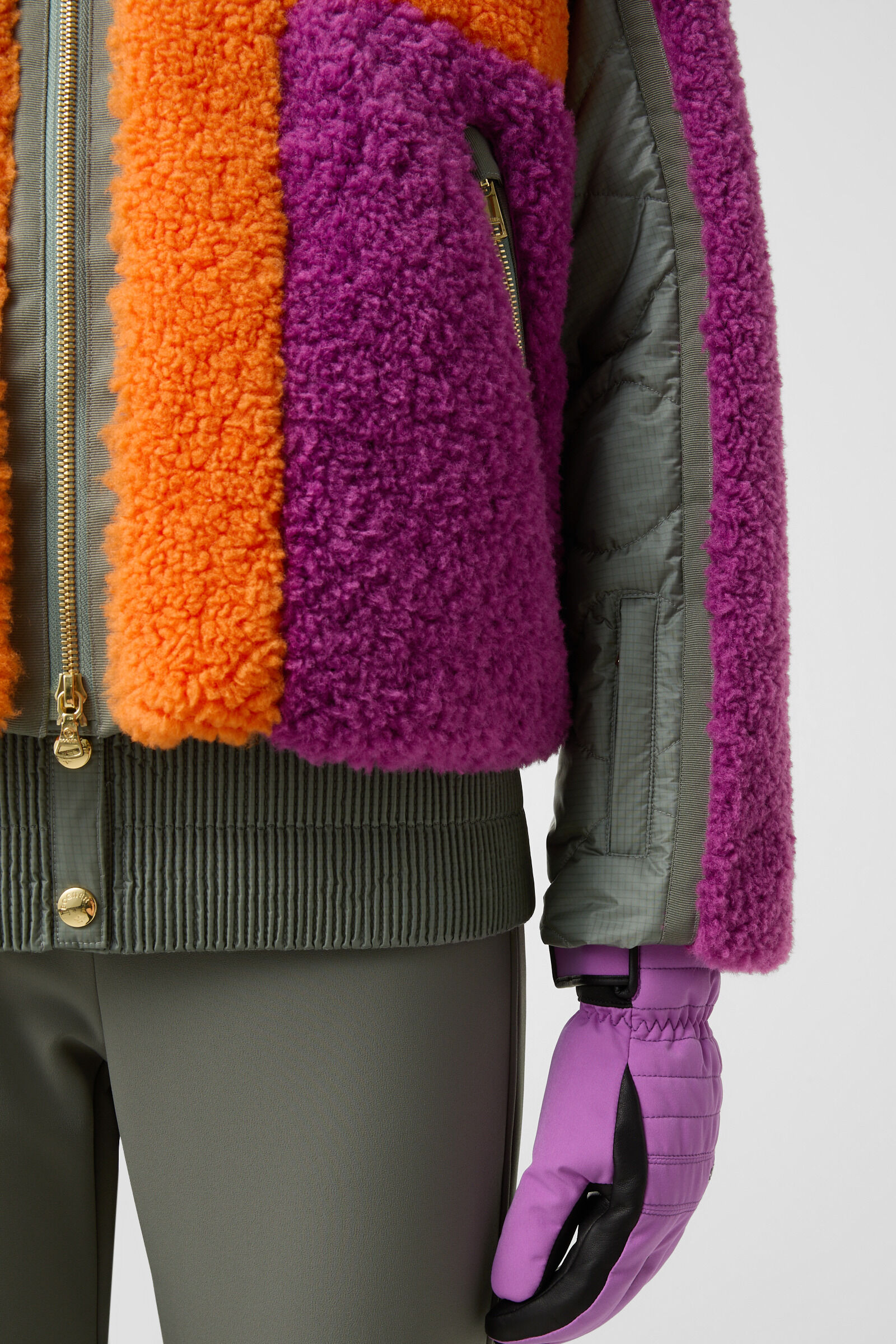 Kora ski jacket Orange/purple