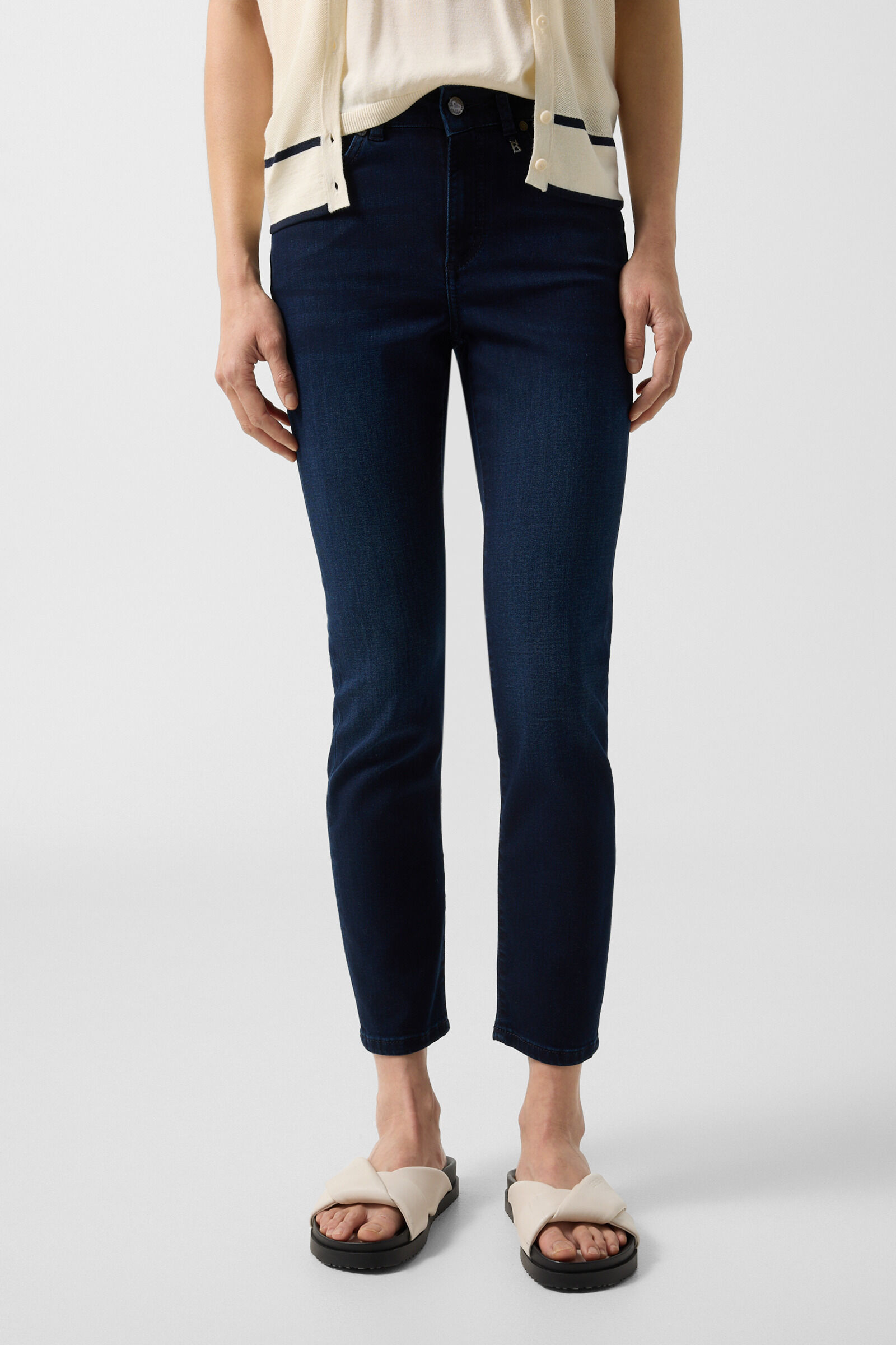 7/8 slim fit jeans Julie Dark Denim Blue