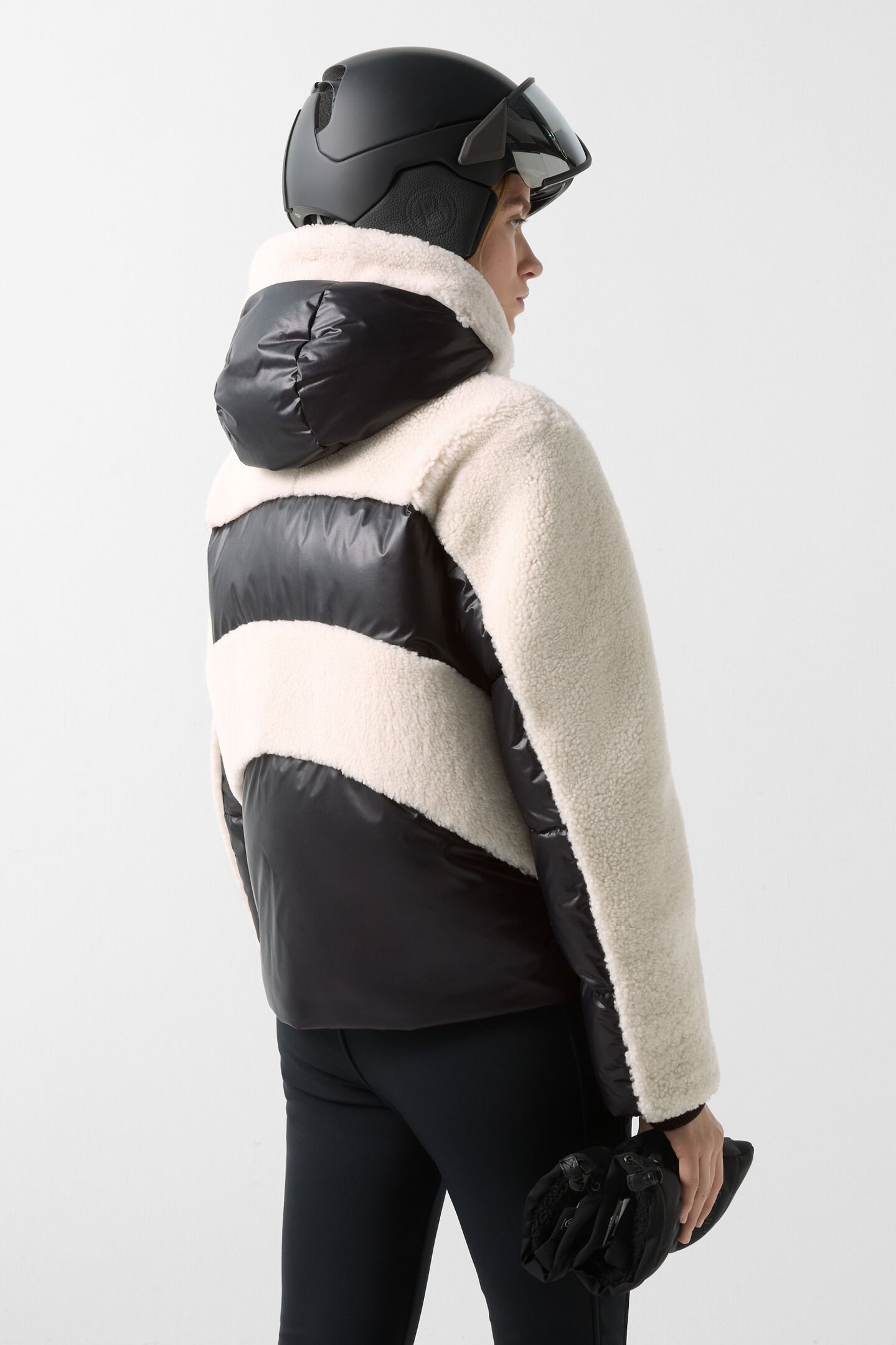 Dana down ski jacket Black/Off-White