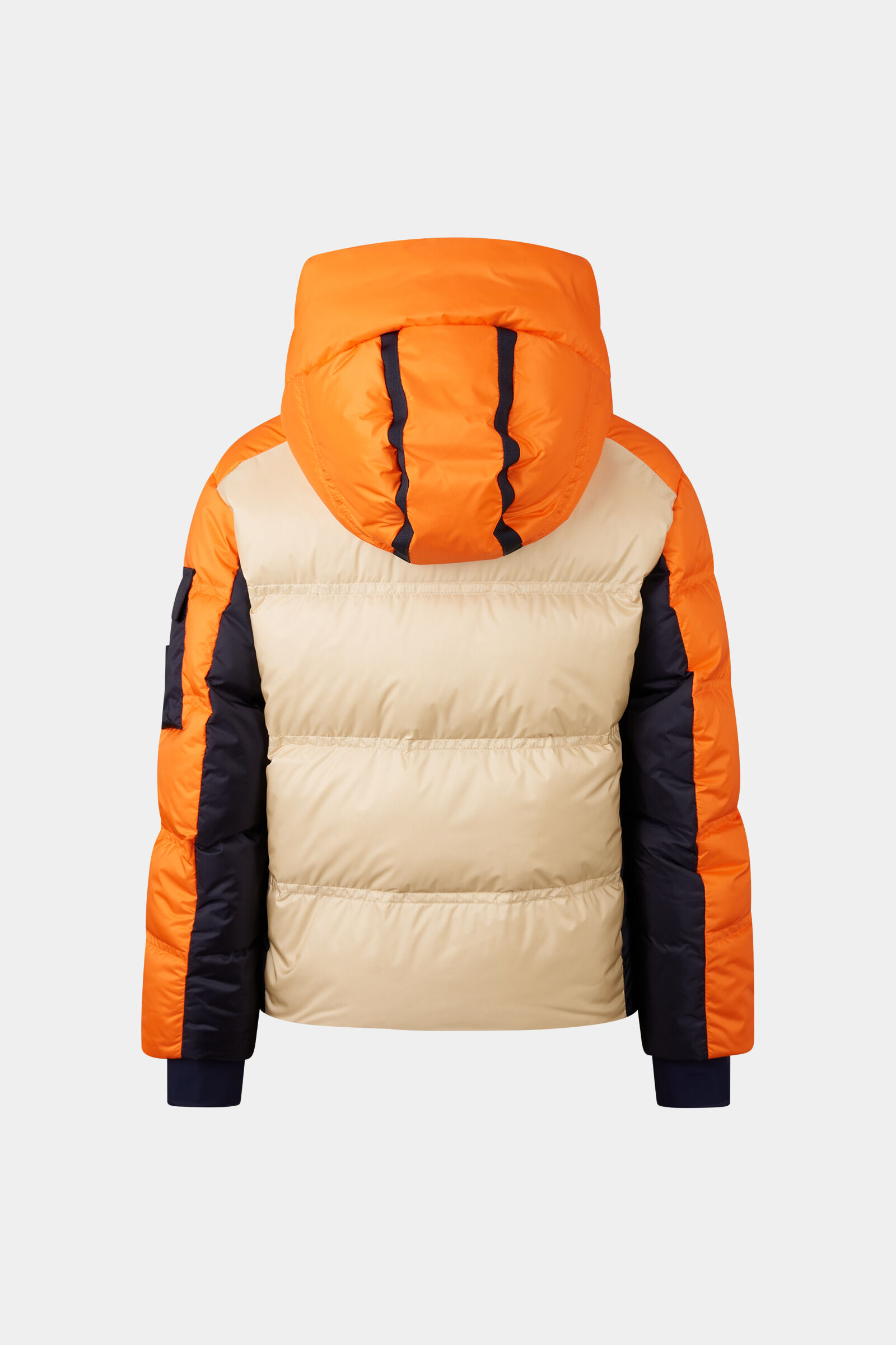 Kids ski jacket Pablo Sand/Orange/Navy
