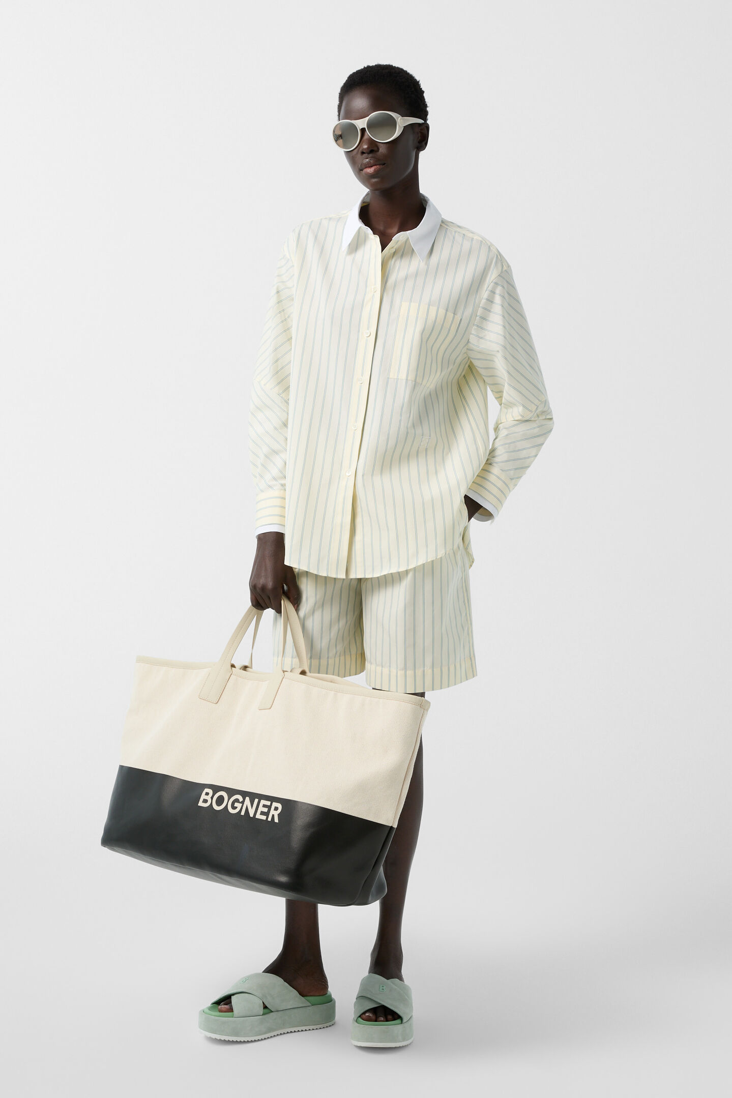 Shopper Wiesen Lotta Creme/Schwarz