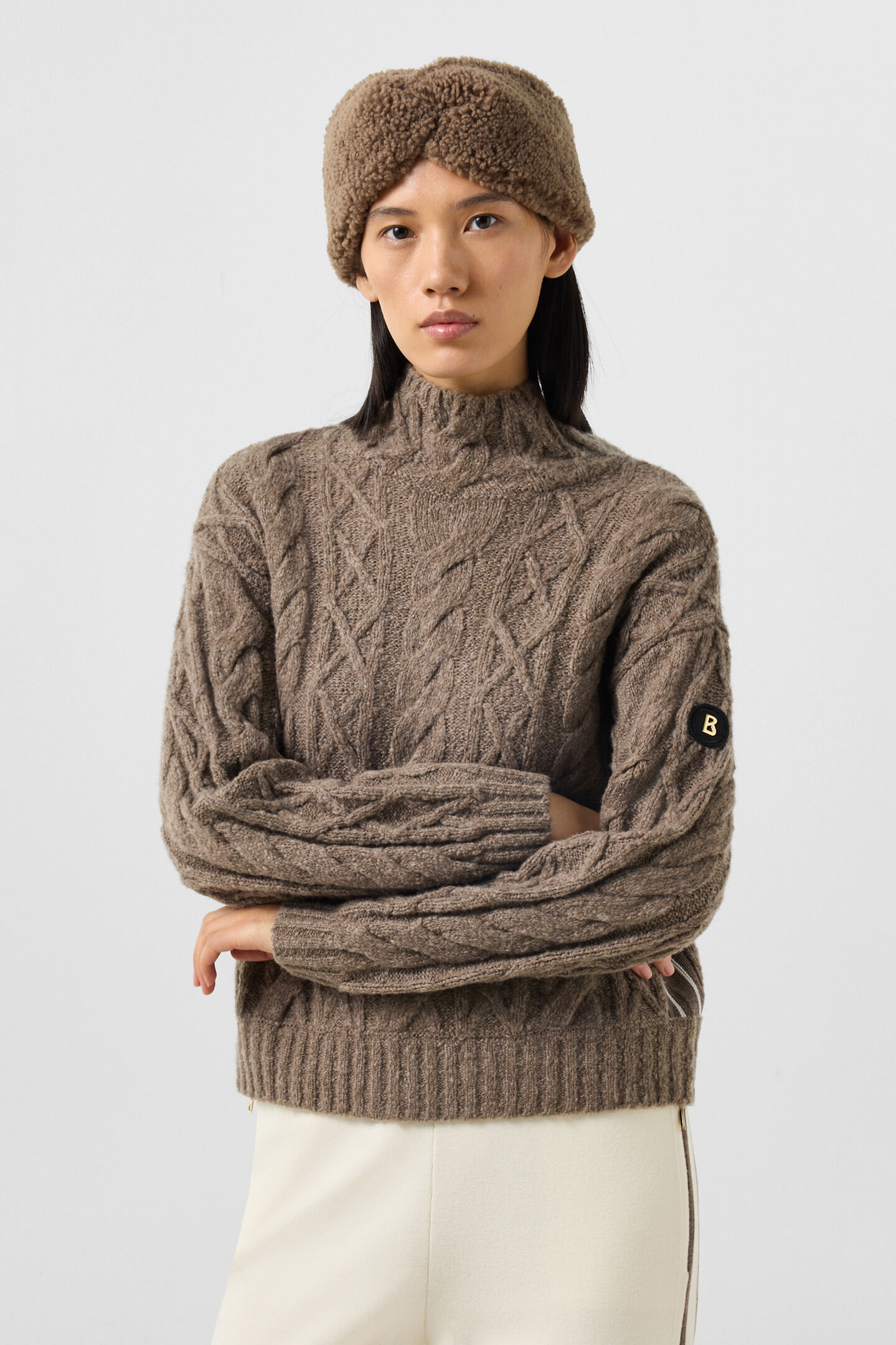 Malene virgin wool jumper Hazel