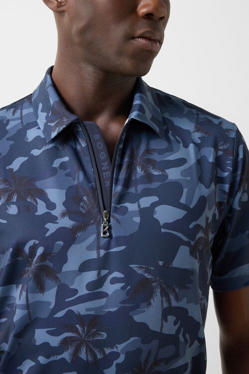 Funktions-Polo-Shirt Taron Navy-Blau