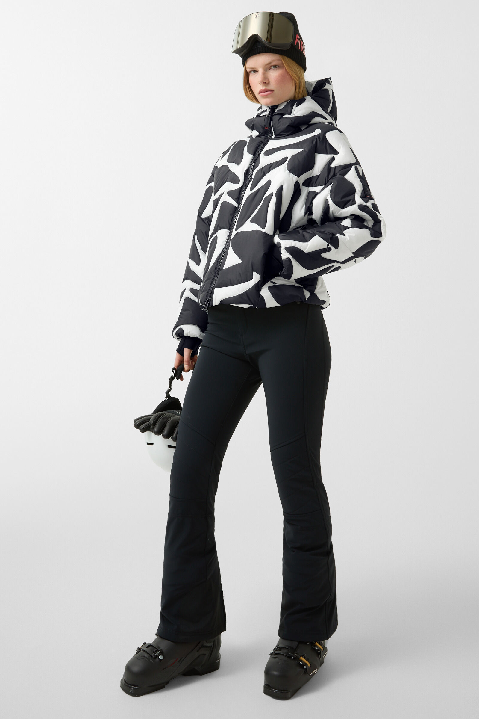 Valeria ski jacket Black/white