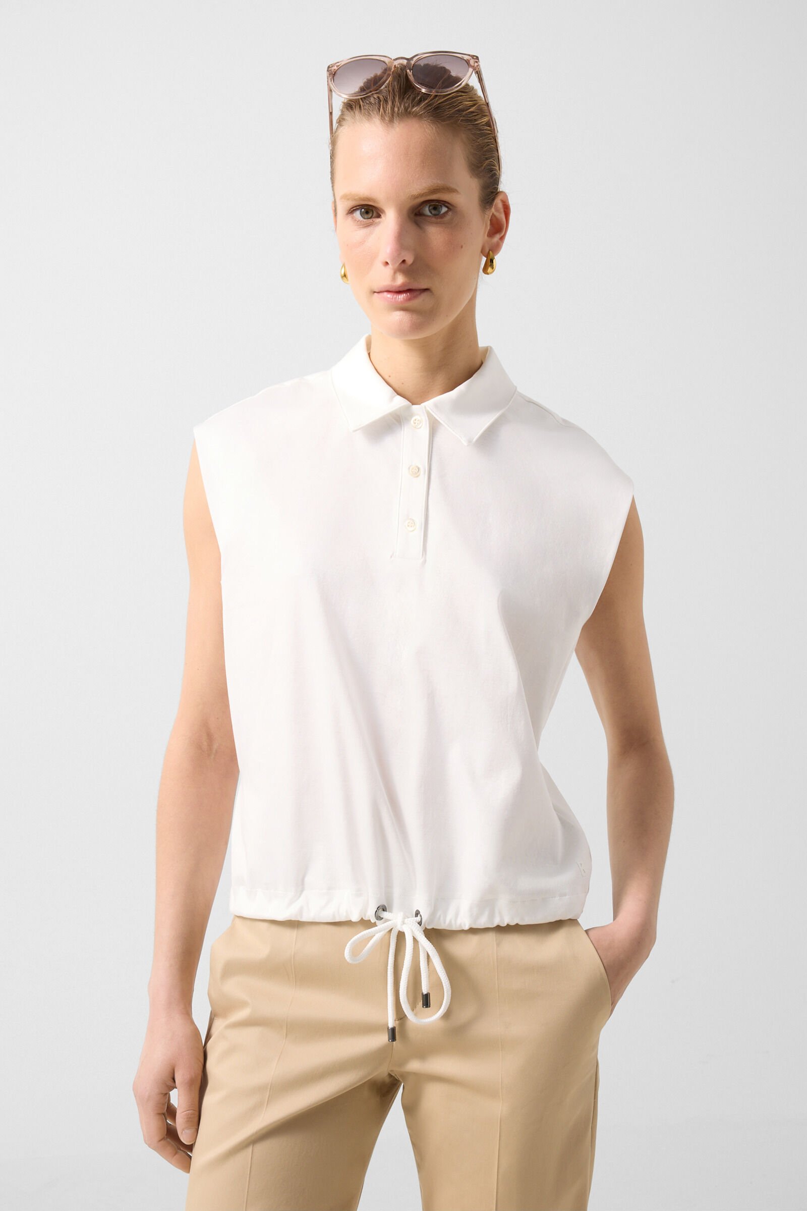 Mia polo top Off-White