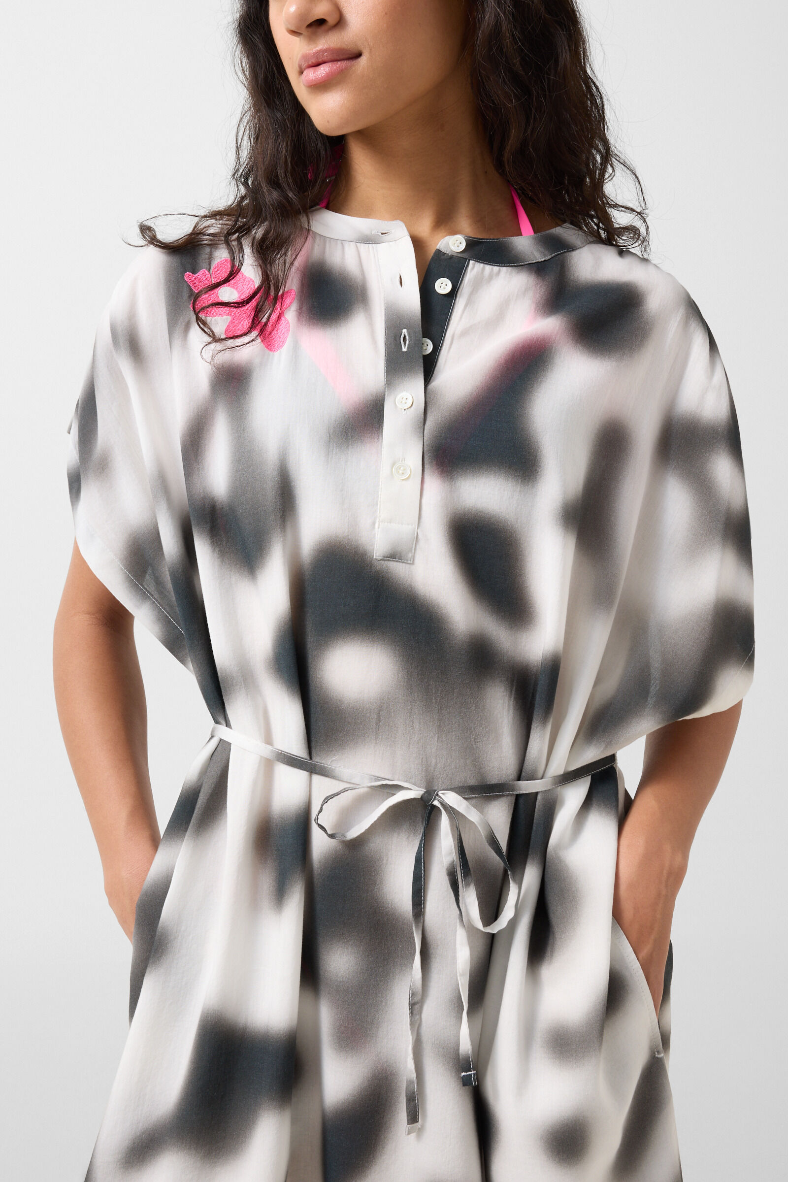 Kleid Tonia Schwarz/Wei&szlig;