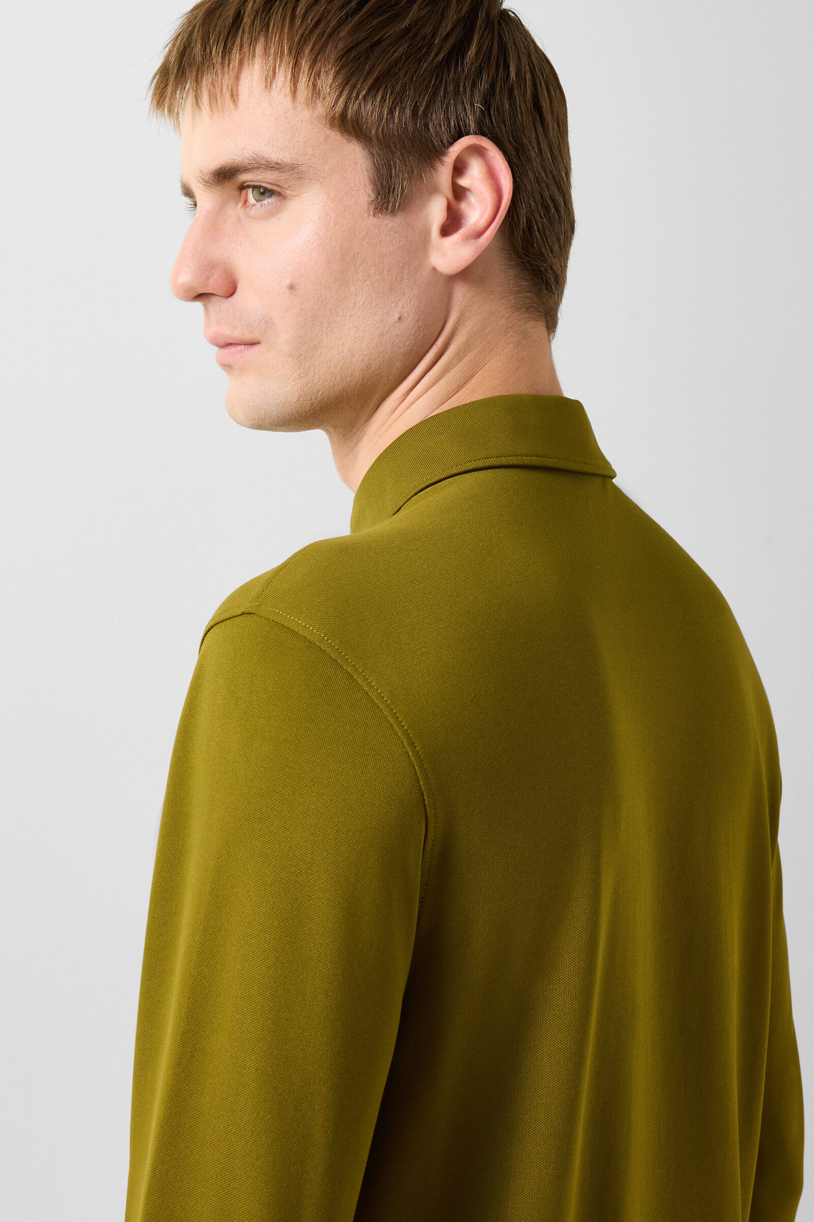 Polo-Longsleeve Timon Oliv
