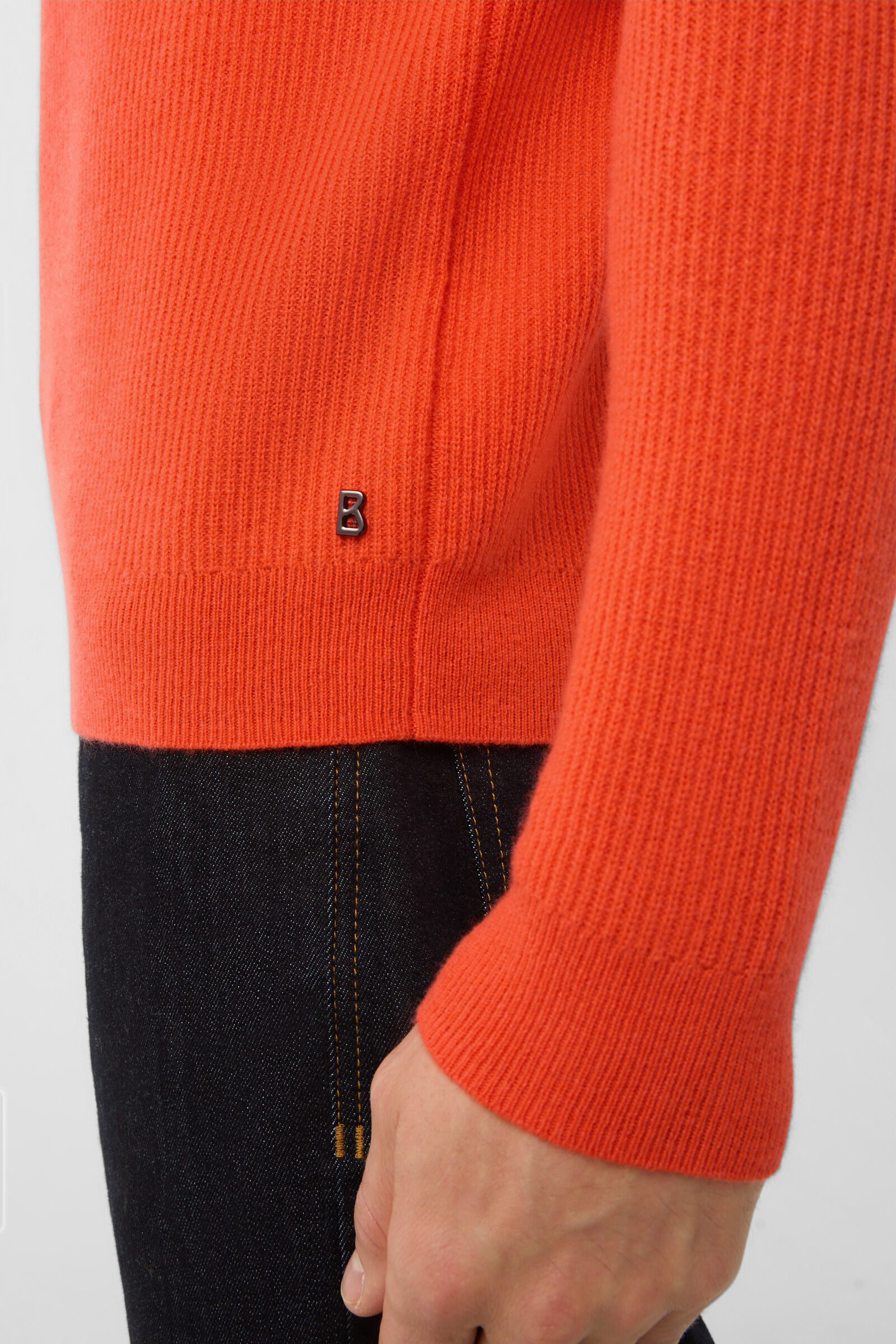 Pure new wool cashmere troyer Derek Coral
