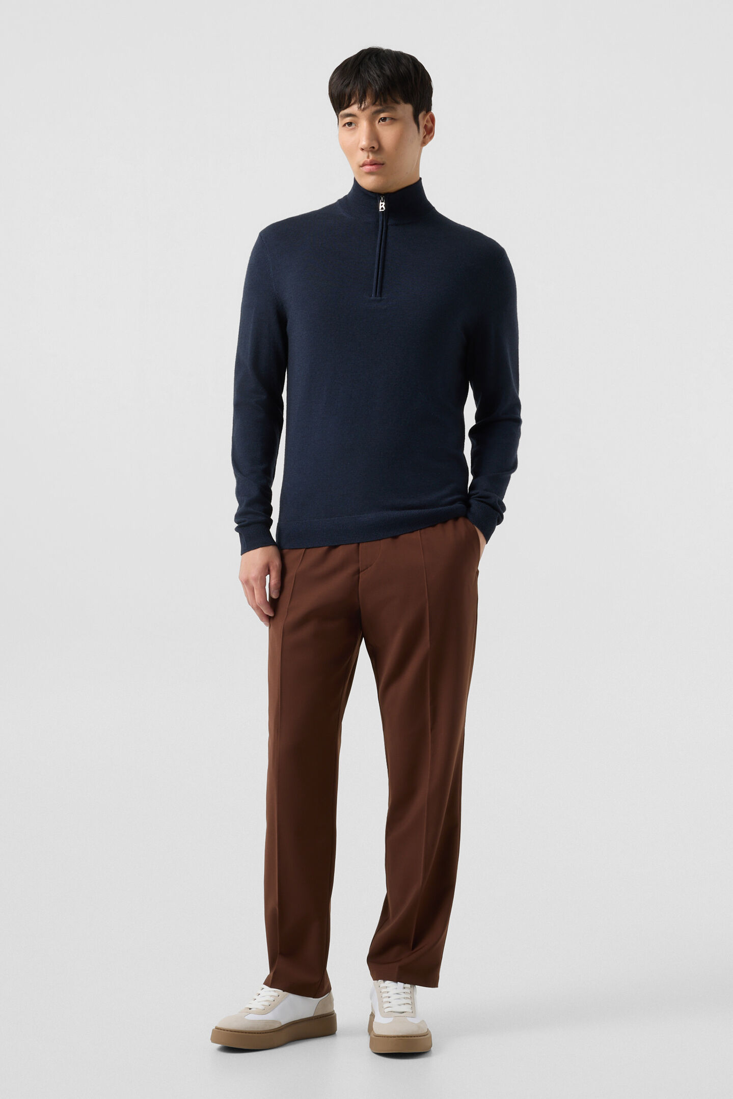Merino Troyer Ouri Navy blue