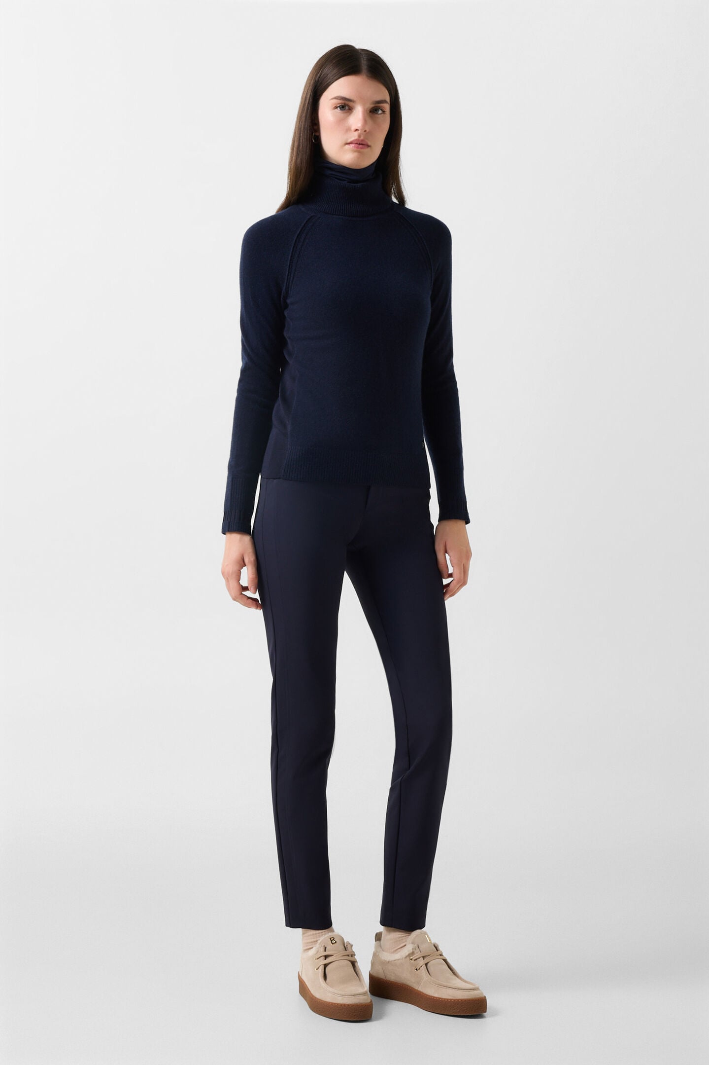 Schurwoll-Kaschmir-Pullover Vaiana Navy