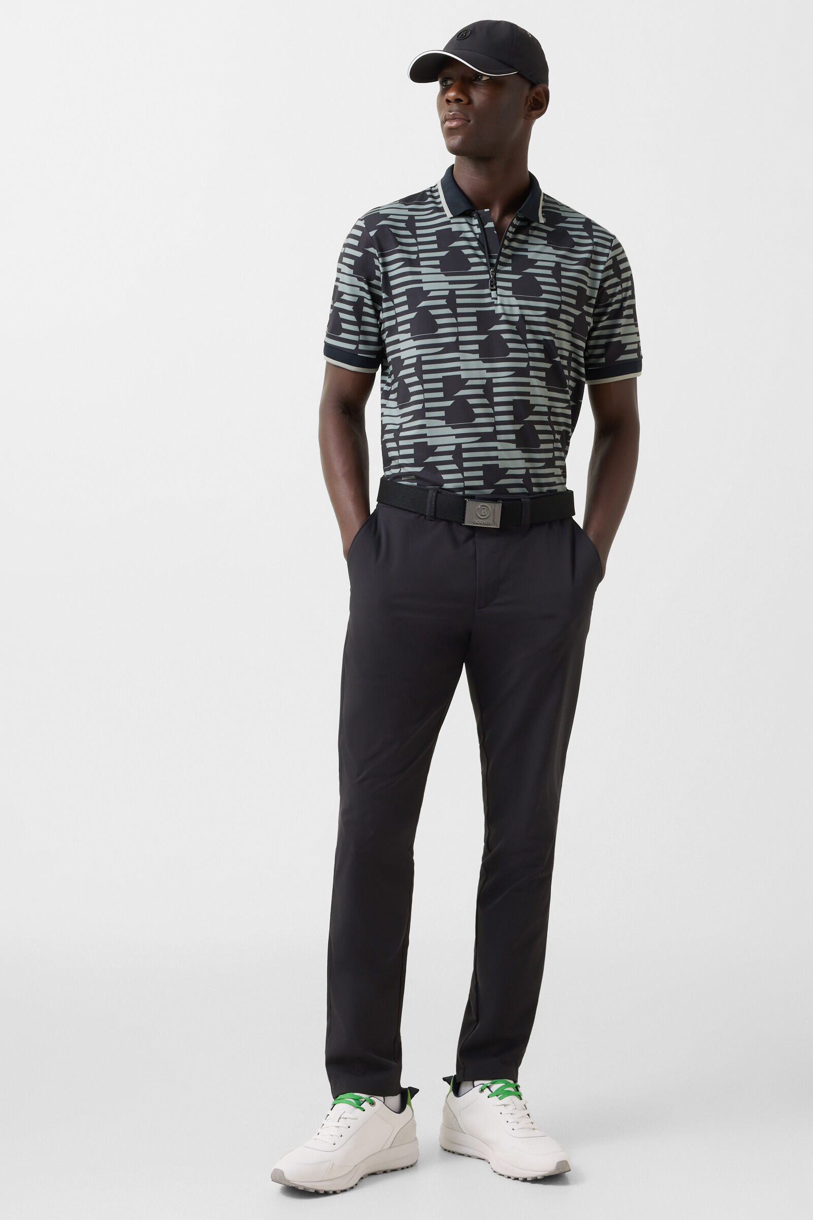 Valentin functional short-sleeved top Black/eucalyptus