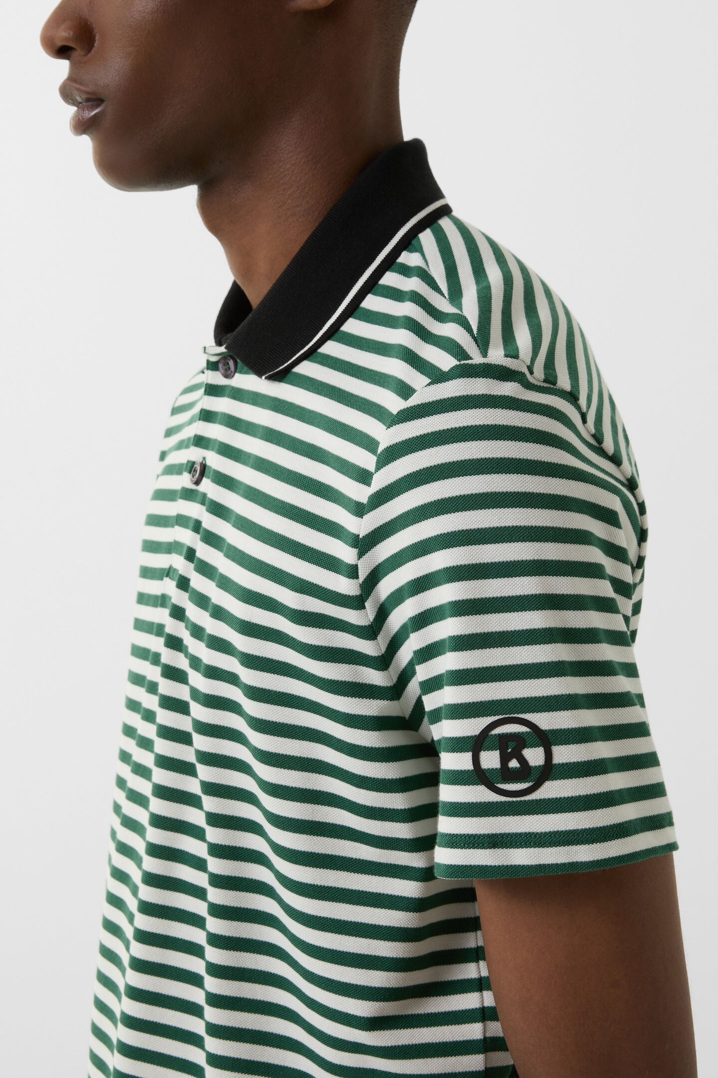 Andy functional short-sleeved top Dark green/white
