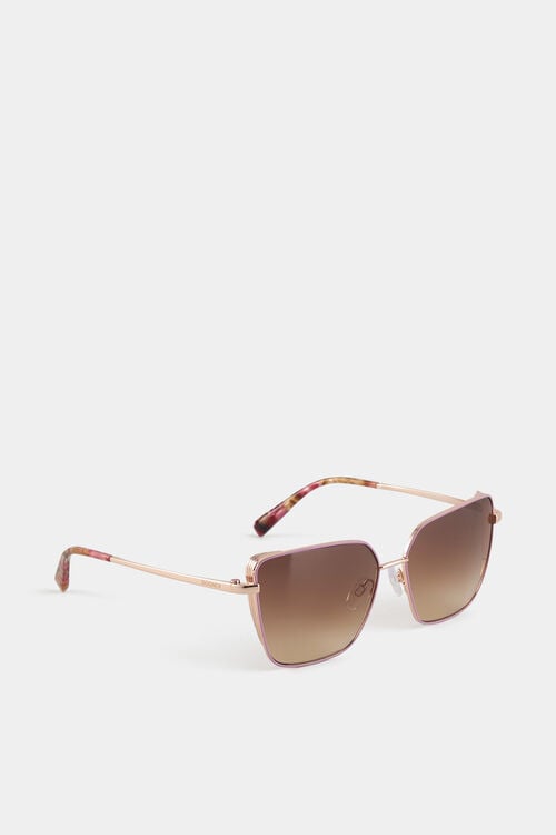 Sunglasses Are Brown/rose gold