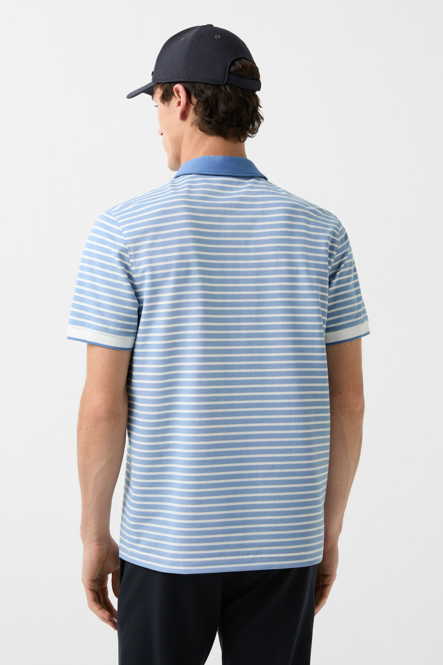 Timo polo shirt Blue/White