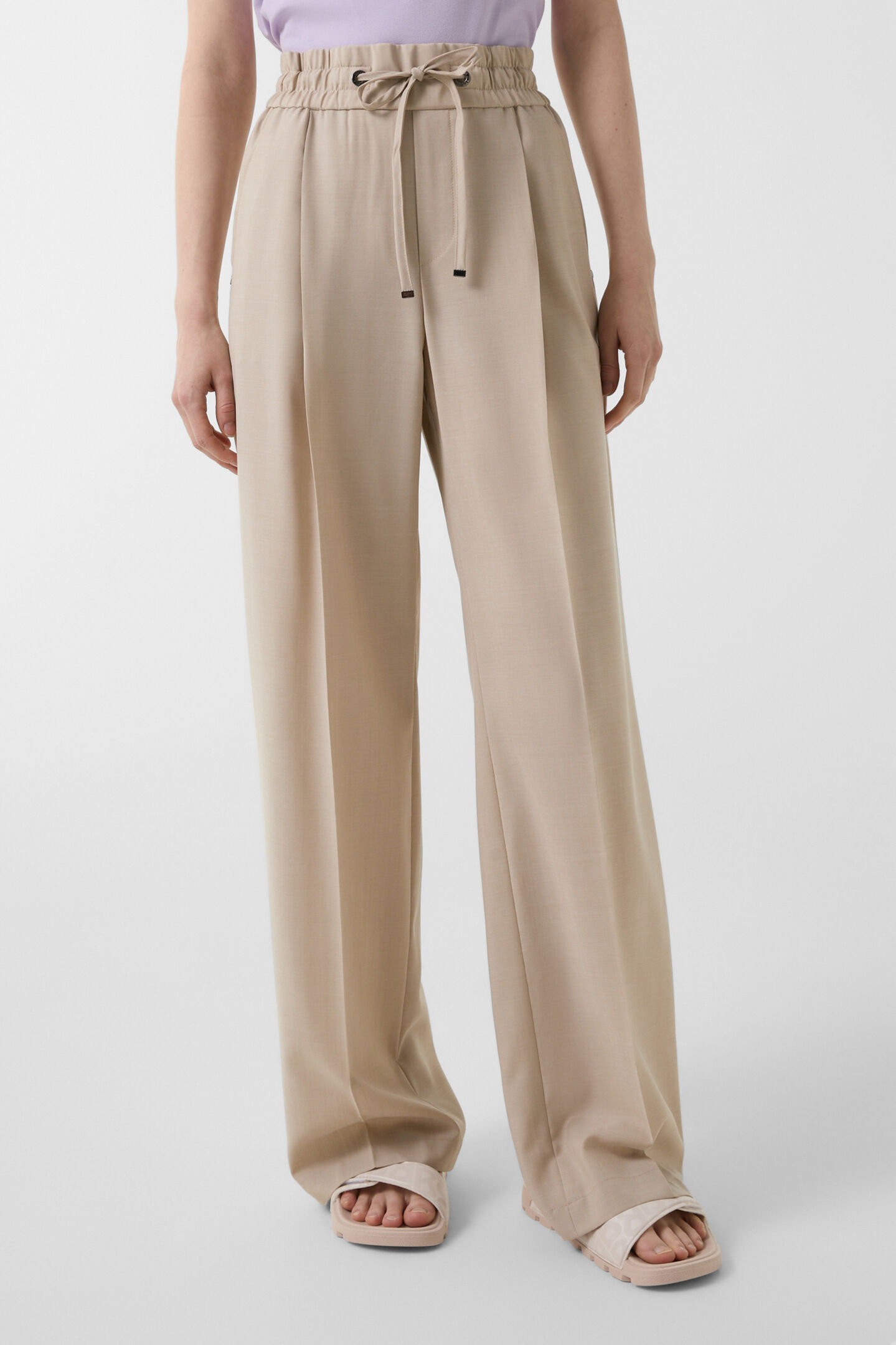 Bundfaltenhose Ella Beige