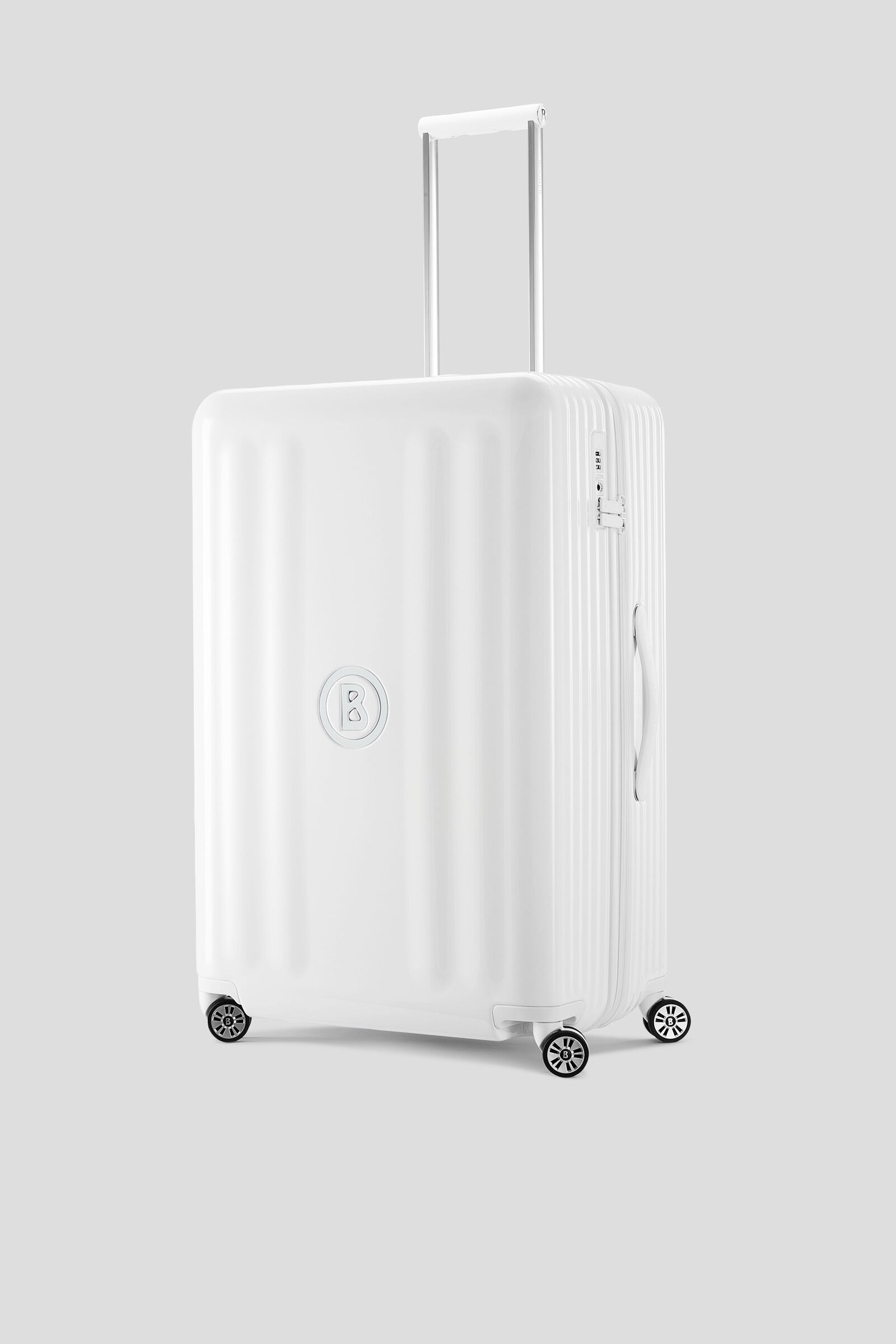 Large white suitcase store