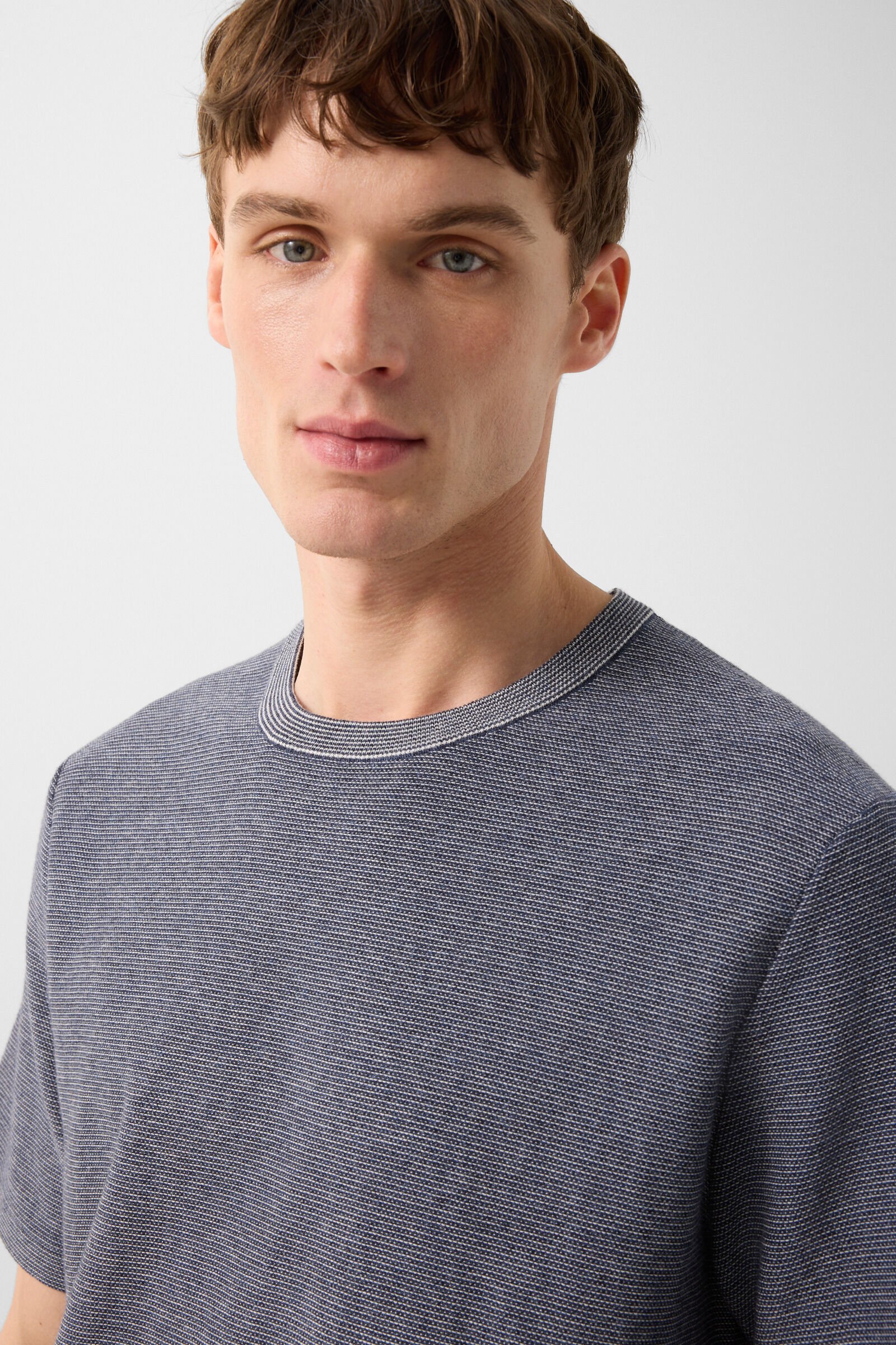 Strick-Shirt Horton Navy-Blau