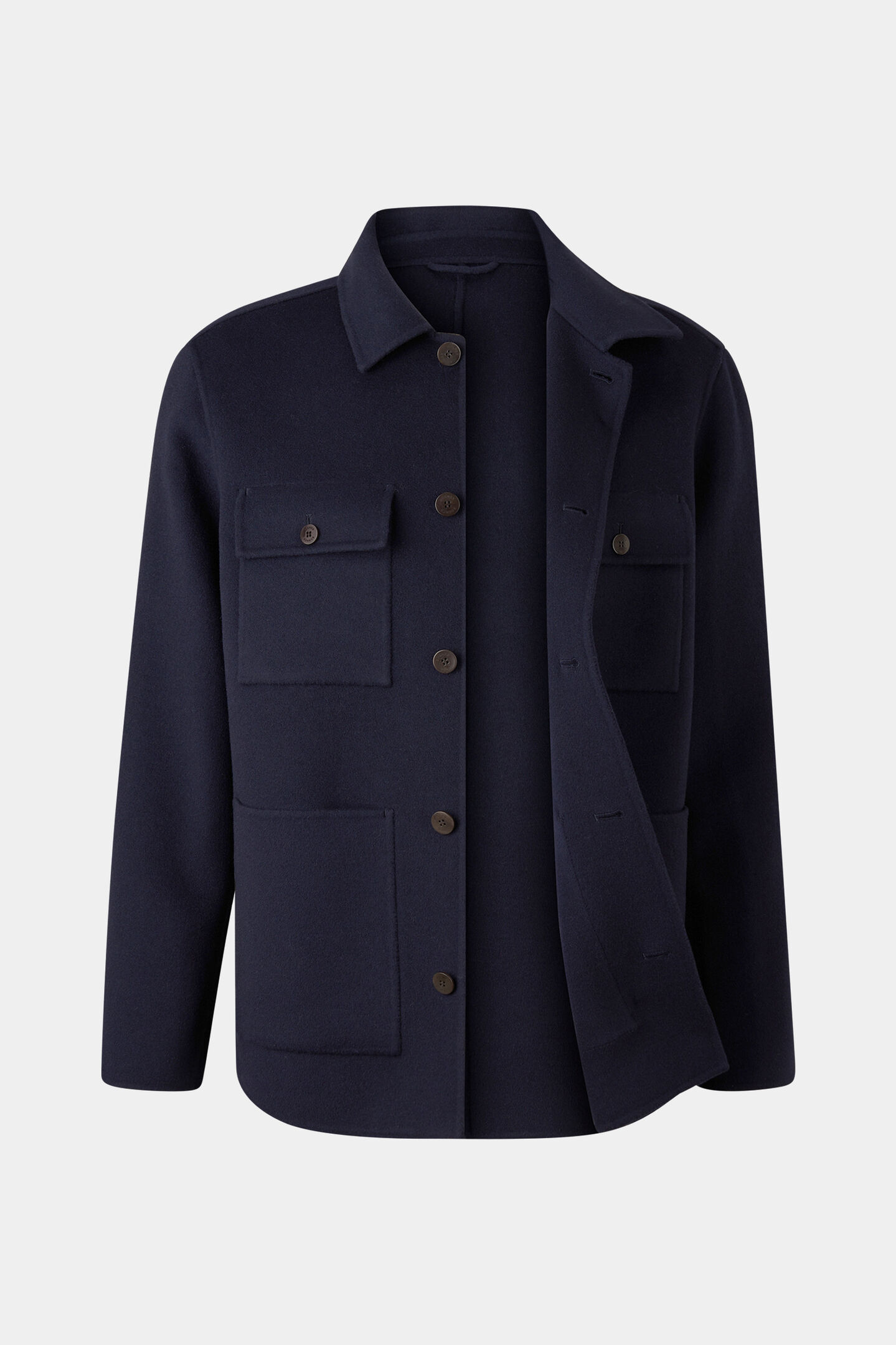 Double-face overshirt Larry Navy blue