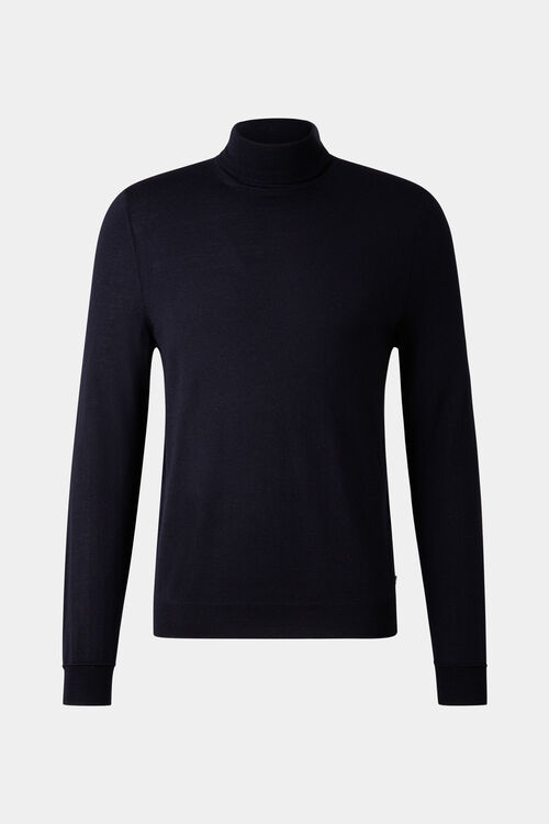 Rollkragenpullover Gordon Navy-Blau