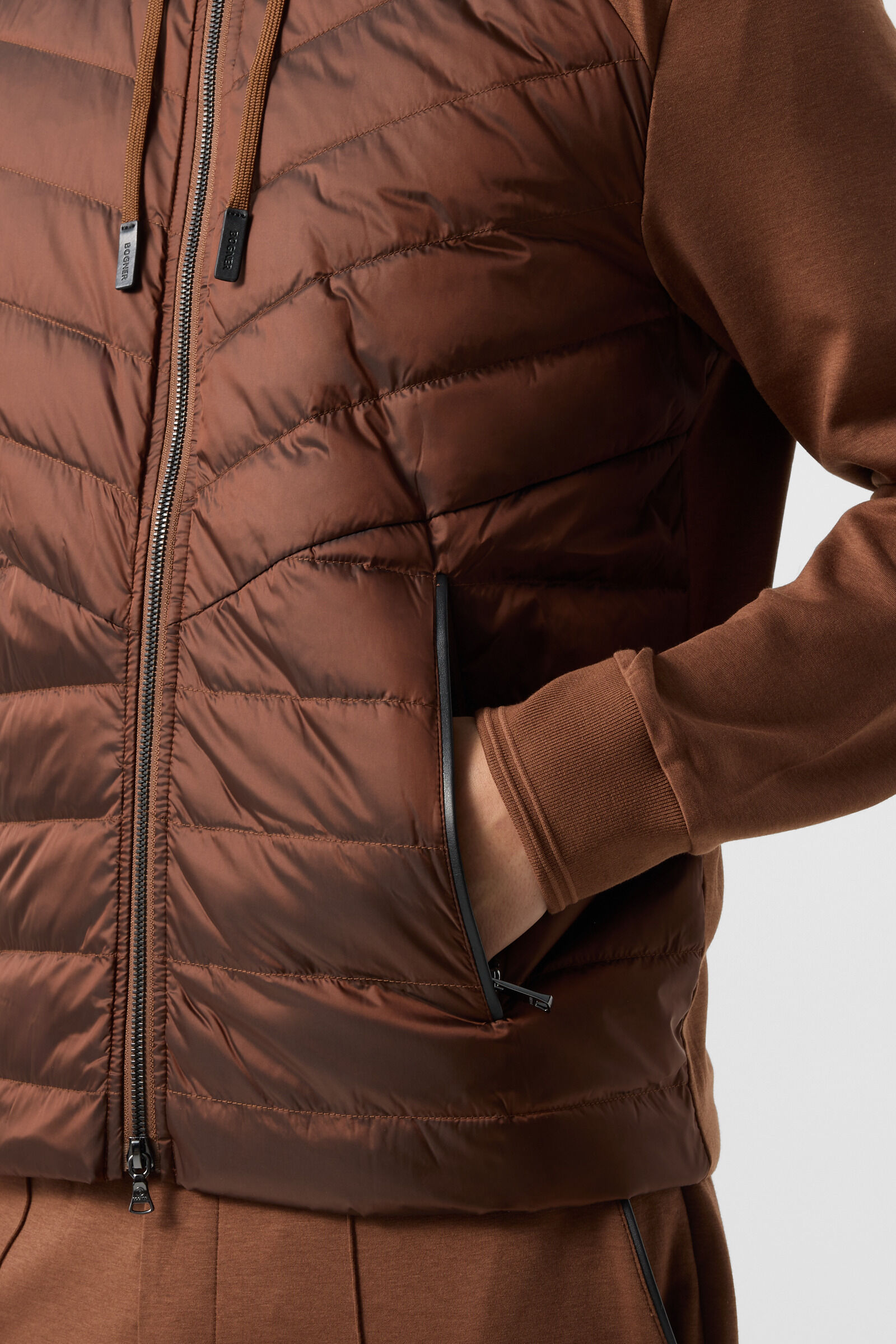 Baker down jersey jacket Brown