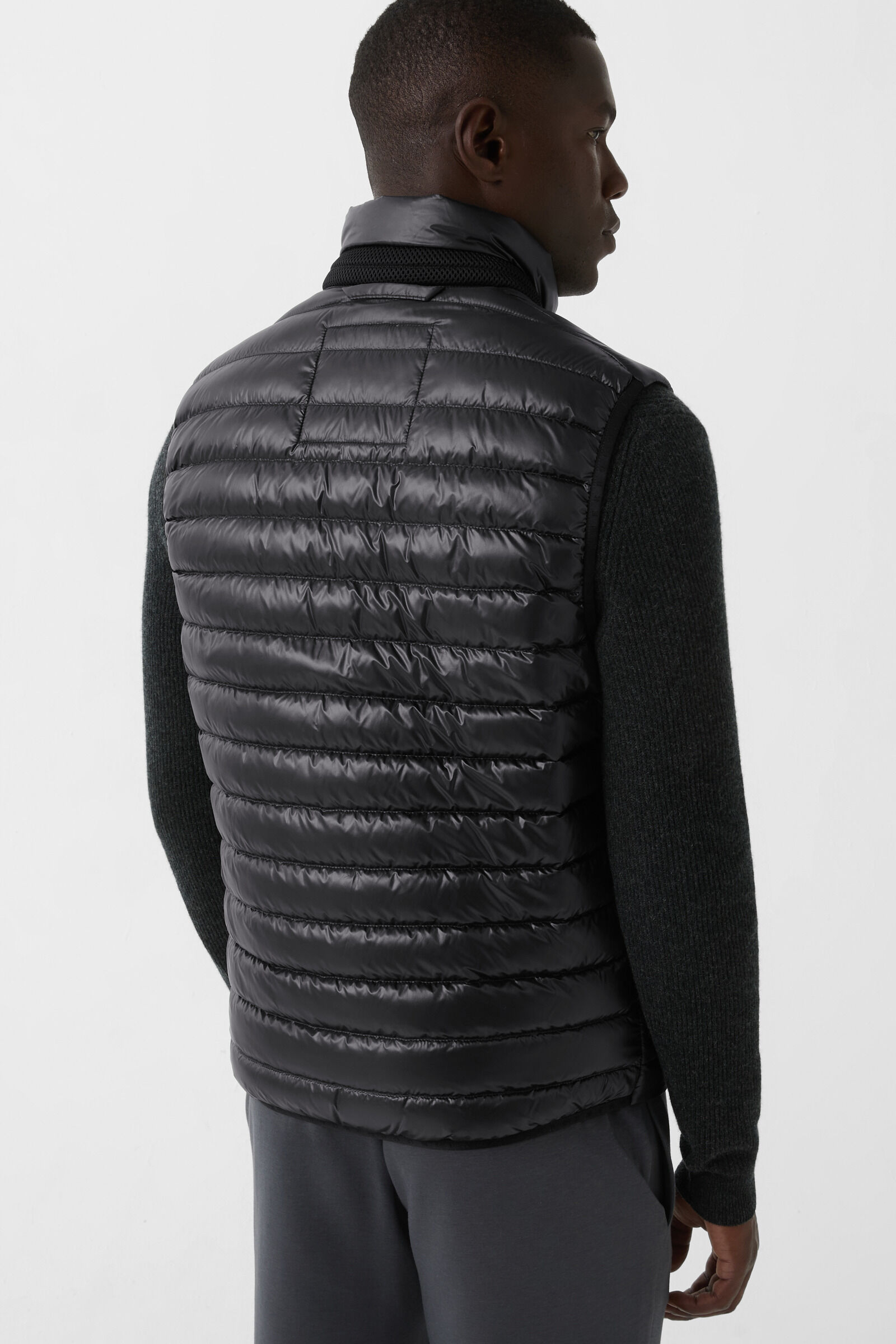 Lasse gewatteerd vest Antraciet