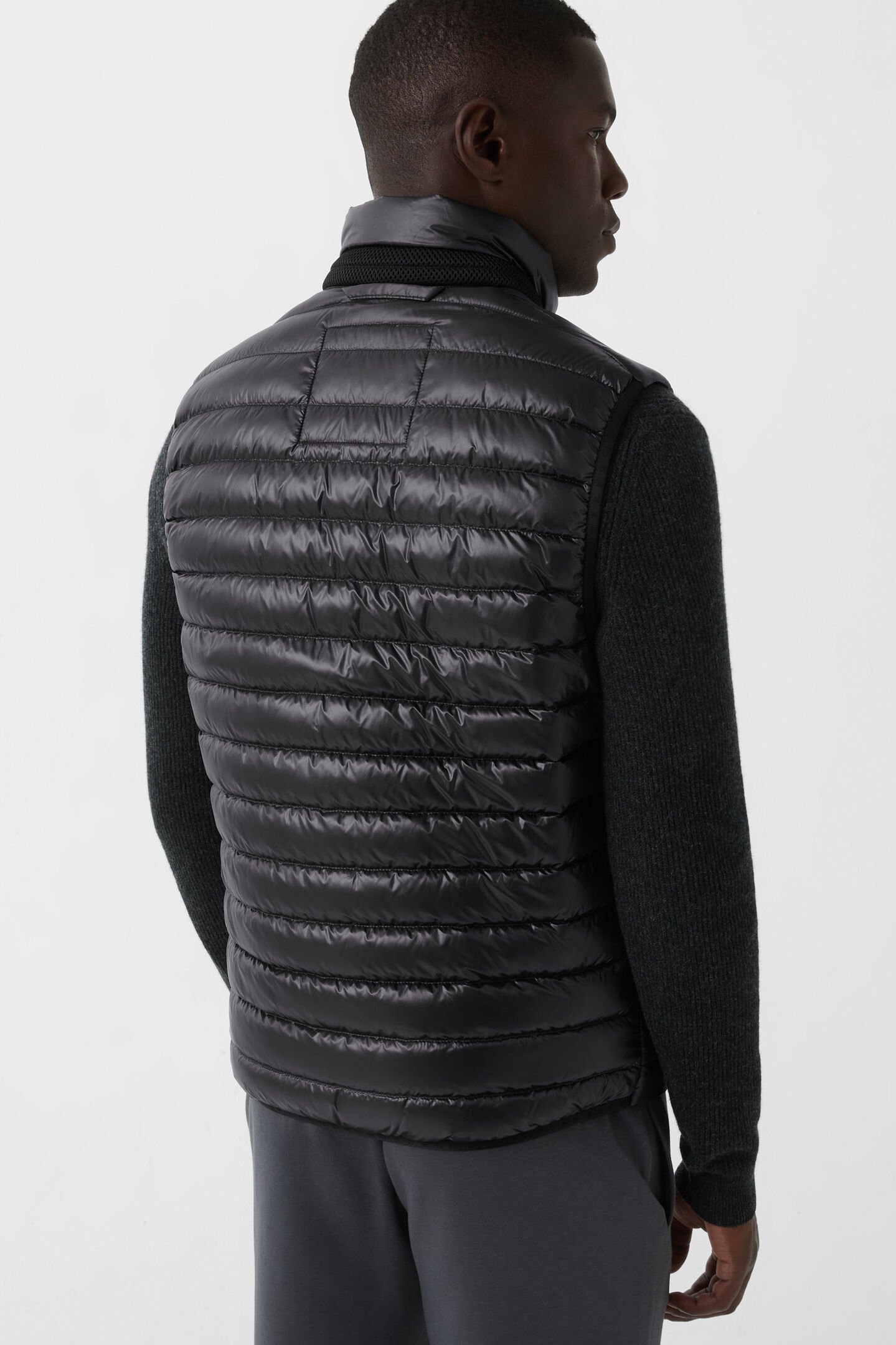 Lasse quilted waistcoat Anthracite