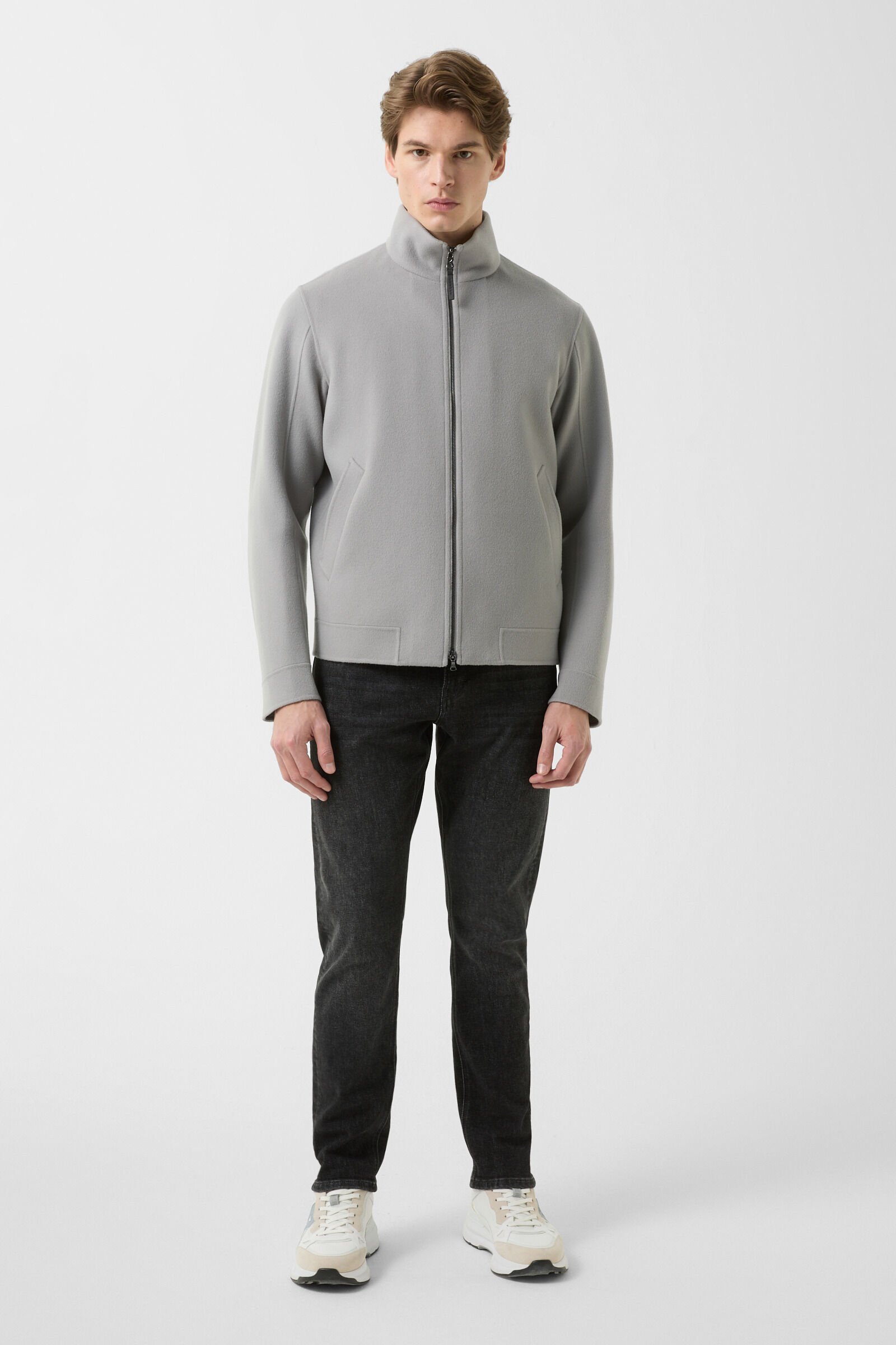 Blouson double face Brice Gris clair