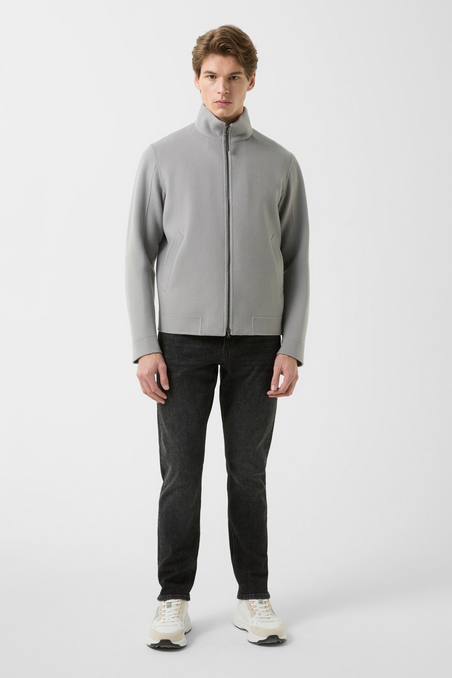 Doubleface blouson Brice Light gray