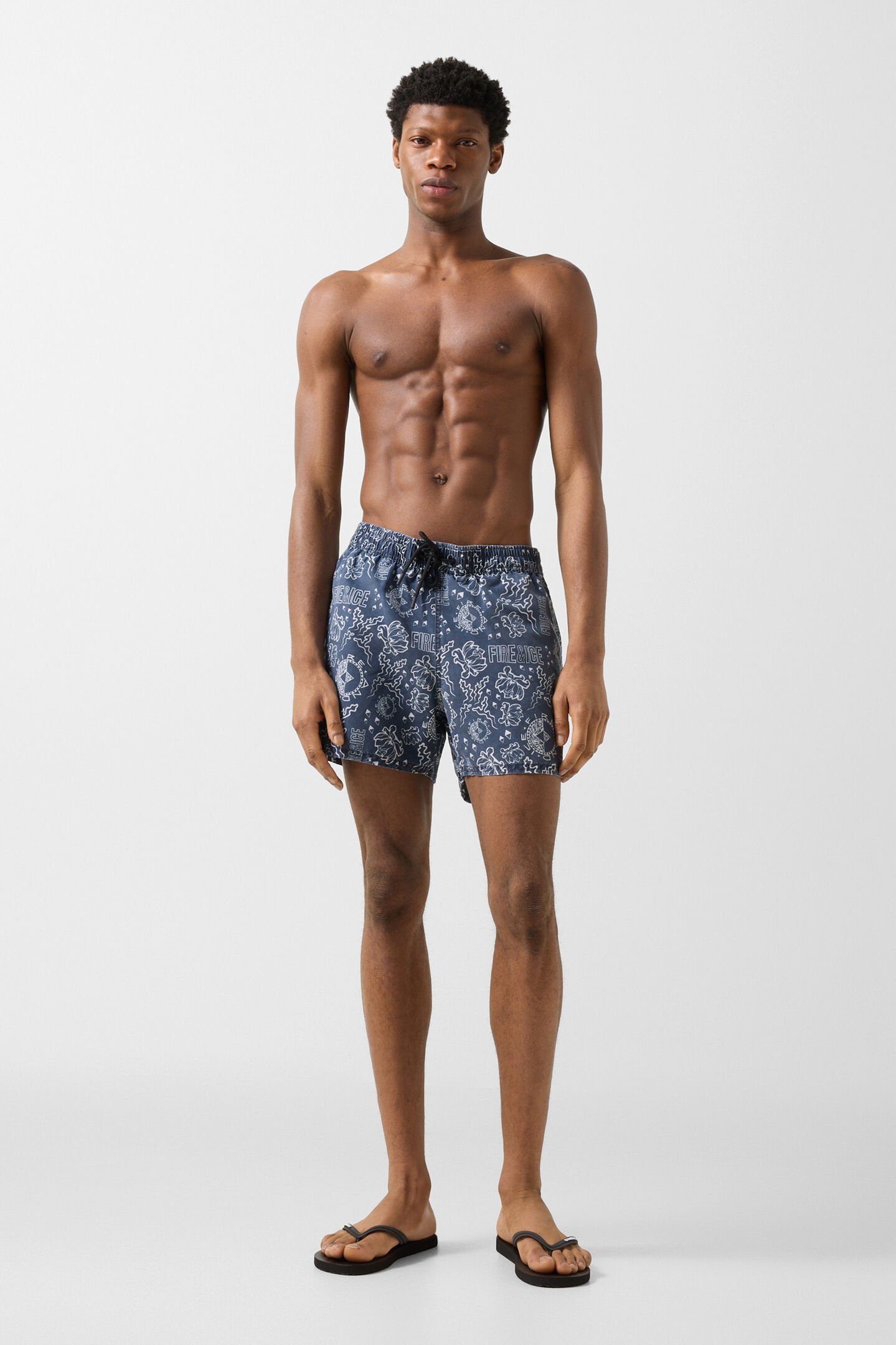 Nelson swim trunks Dark blue/white