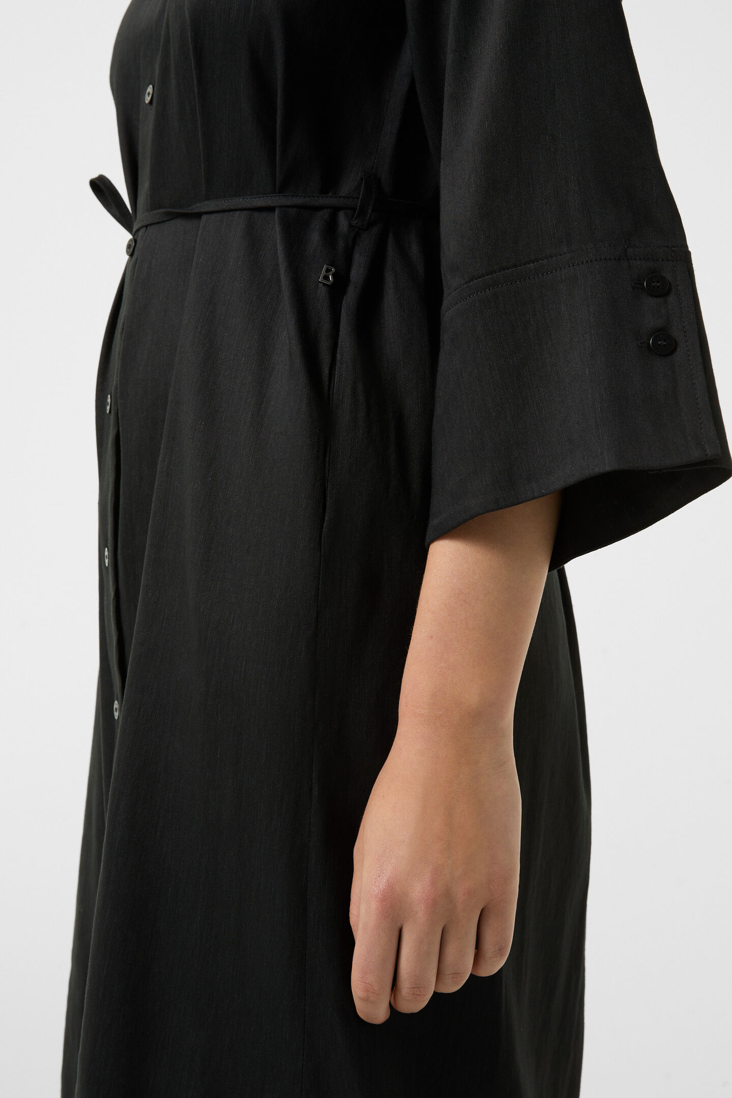 Hemdblusenkleid Reika Schwarz