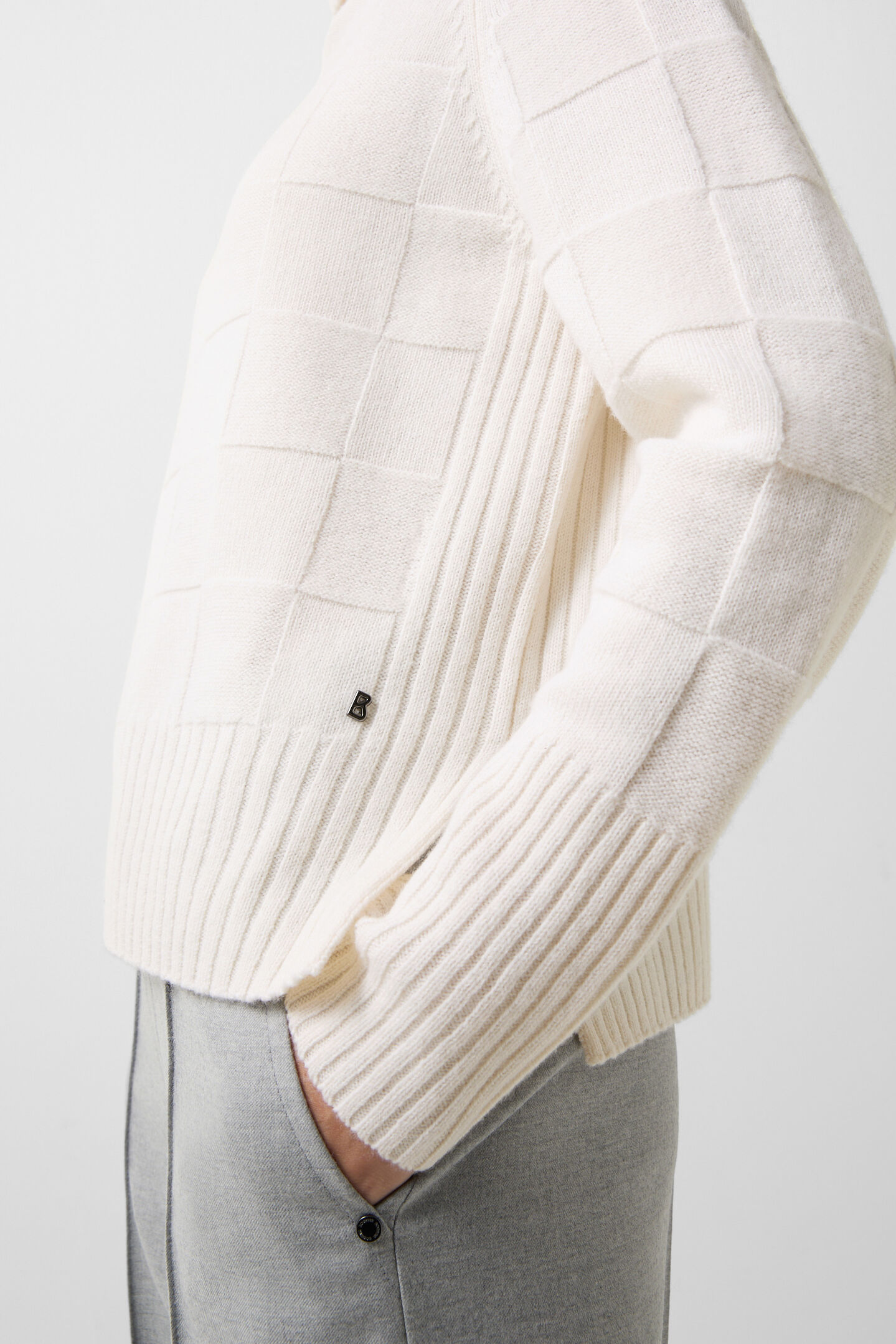 Rollkragenpullover Lake Creme