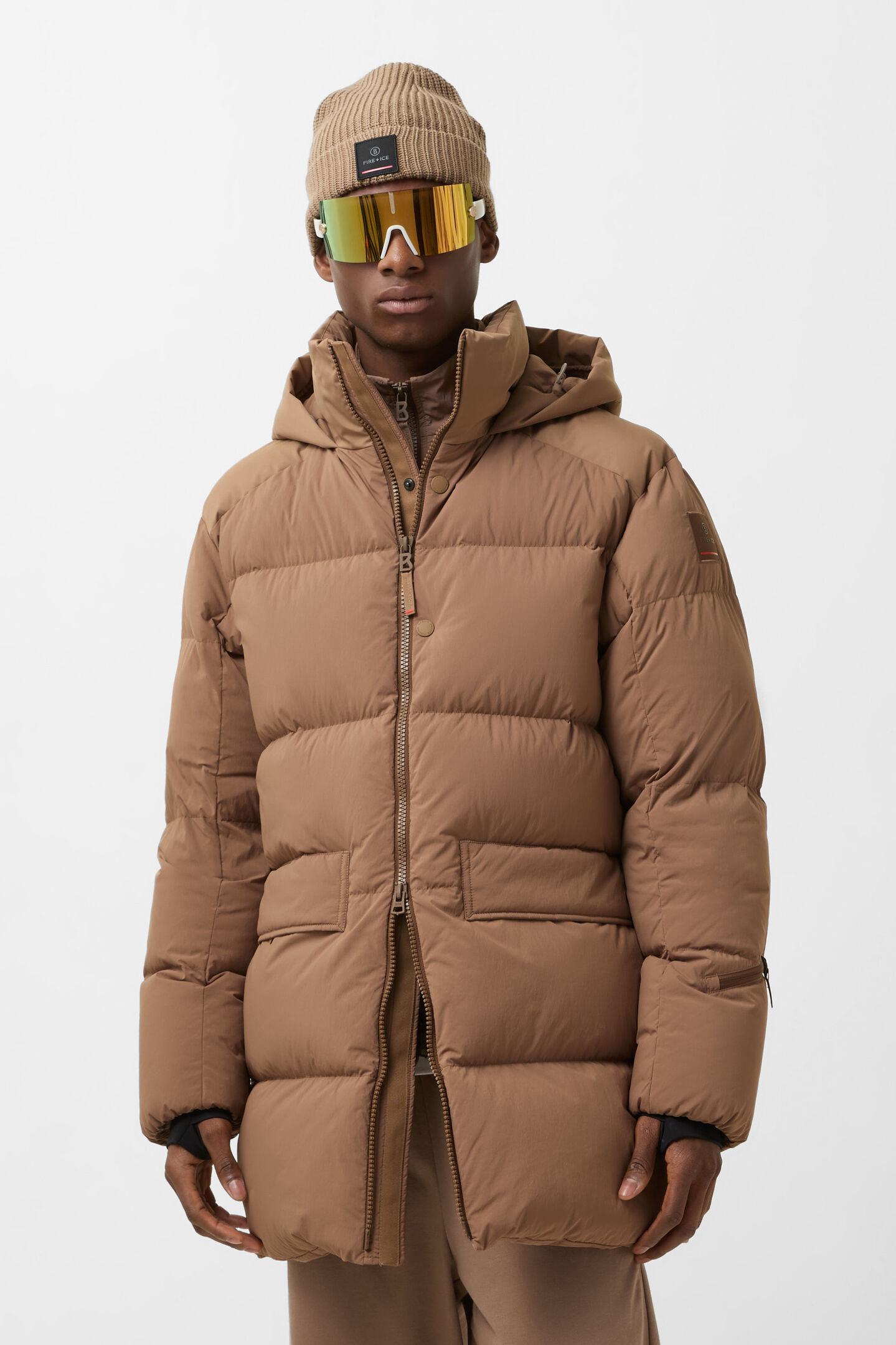 Yaron down short coat Caramel