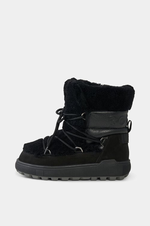 Chamonix snow boots with spikes Black