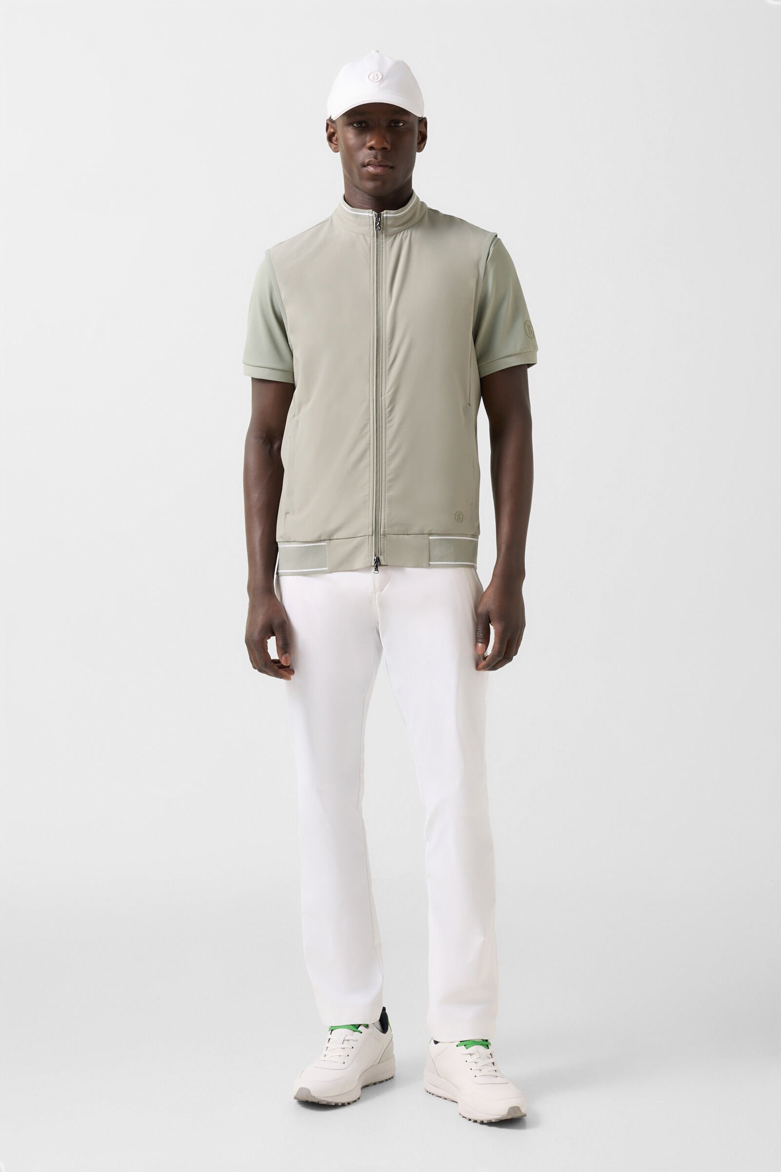 Mahdi functional waistcoat Eucalyptus