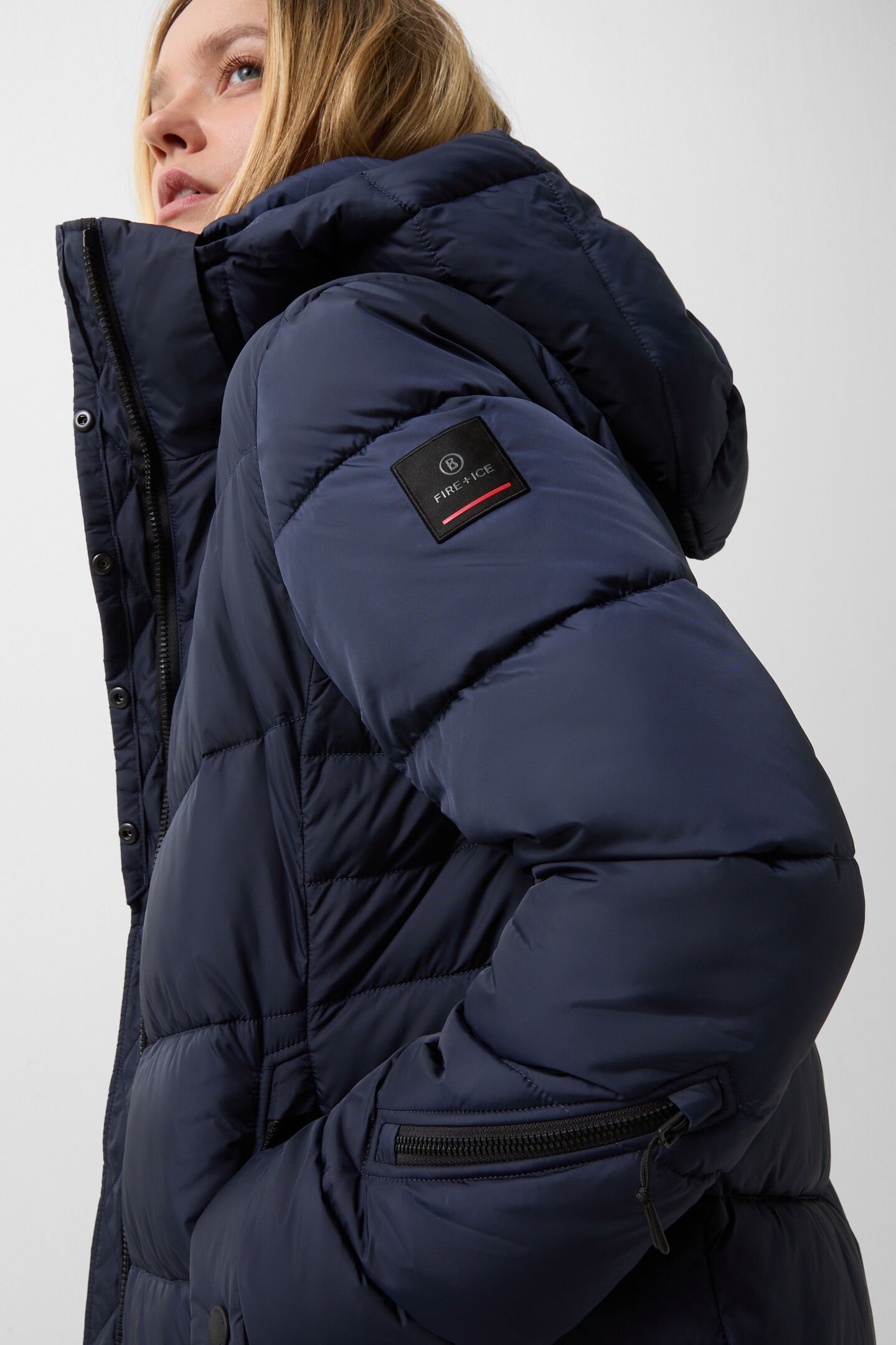 Aenny quilted coat Navy blue