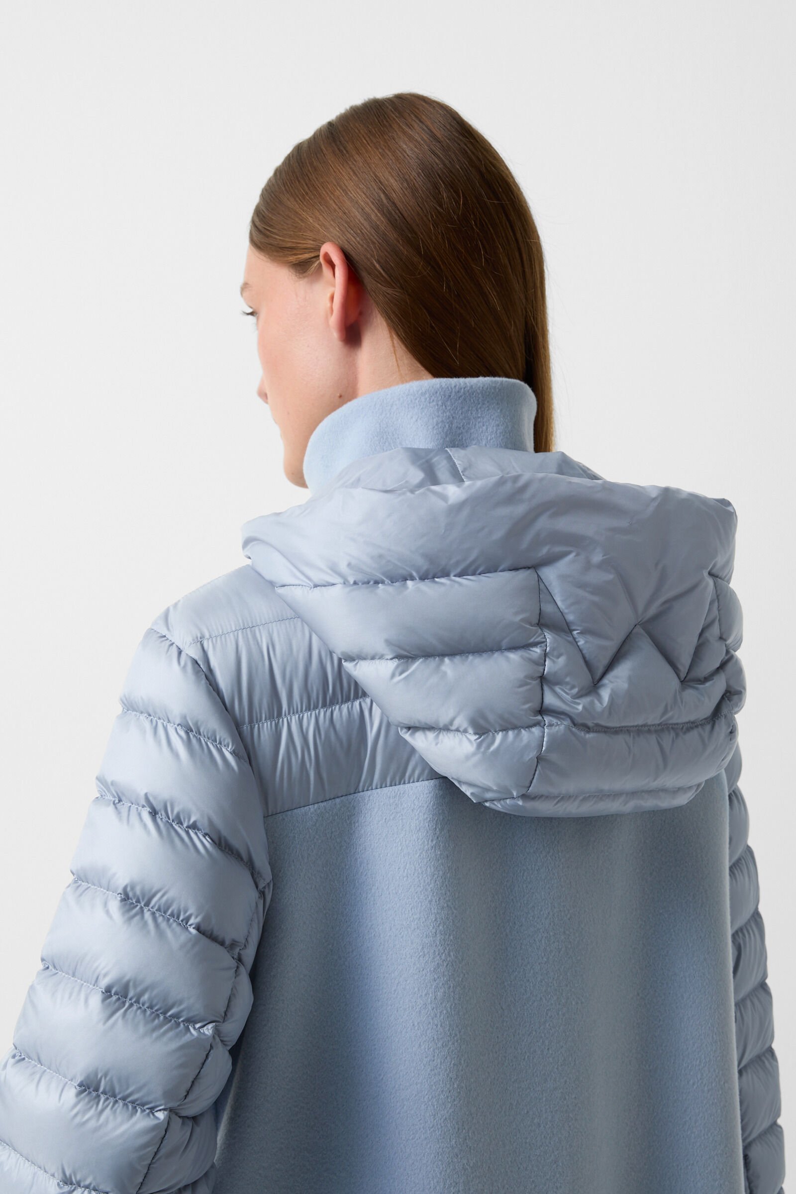 Doudoune en laine Isy Bleu clair