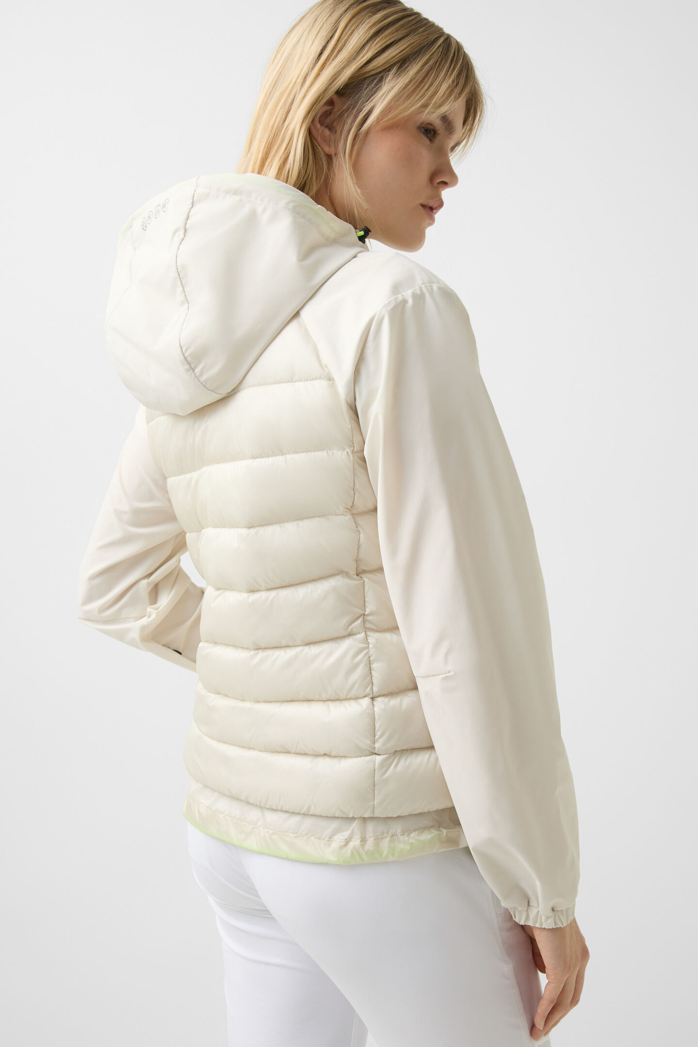 Magan hybrid quilted jacket Sand