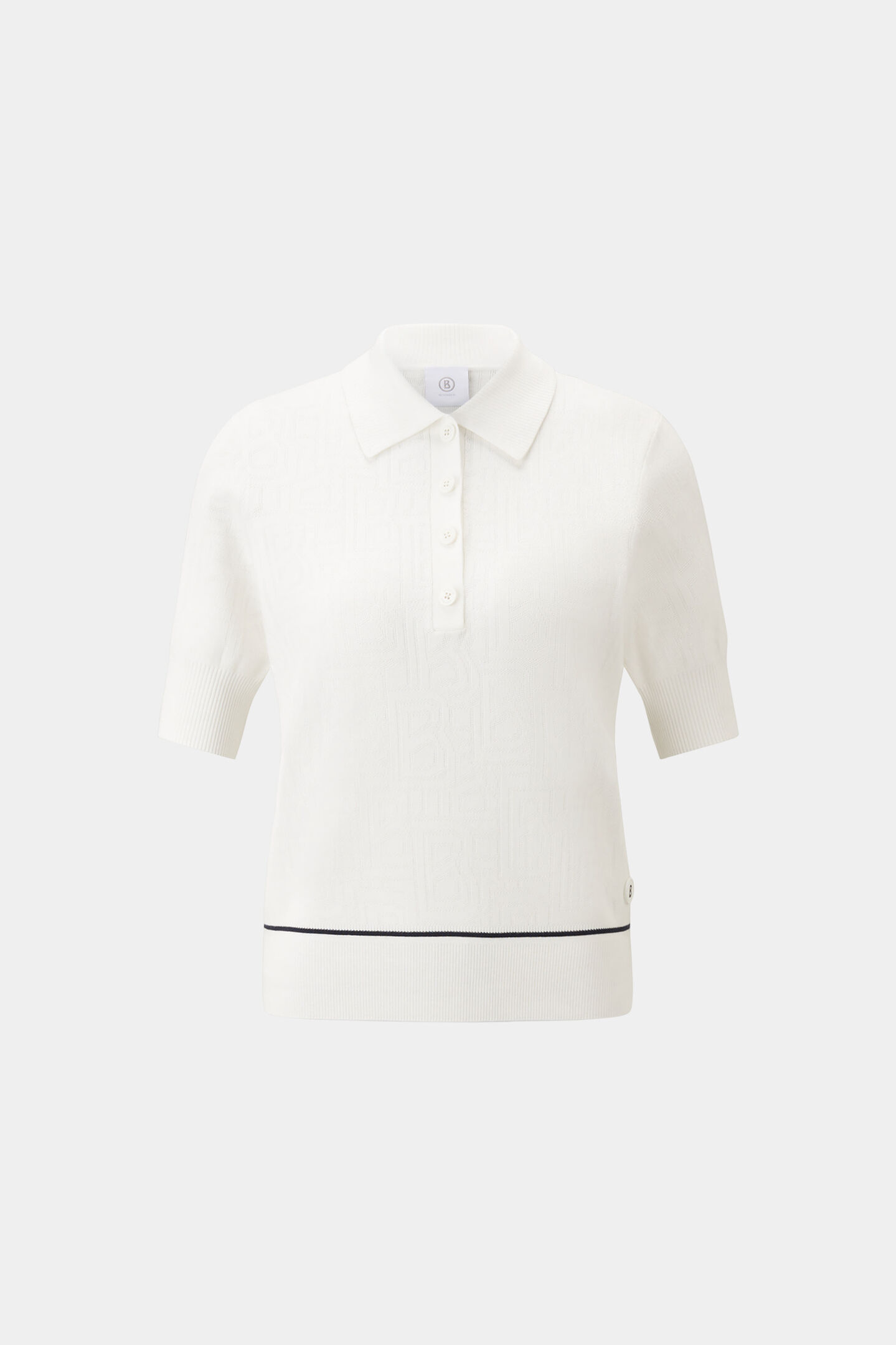 Maia knitted polo shirt Off-white