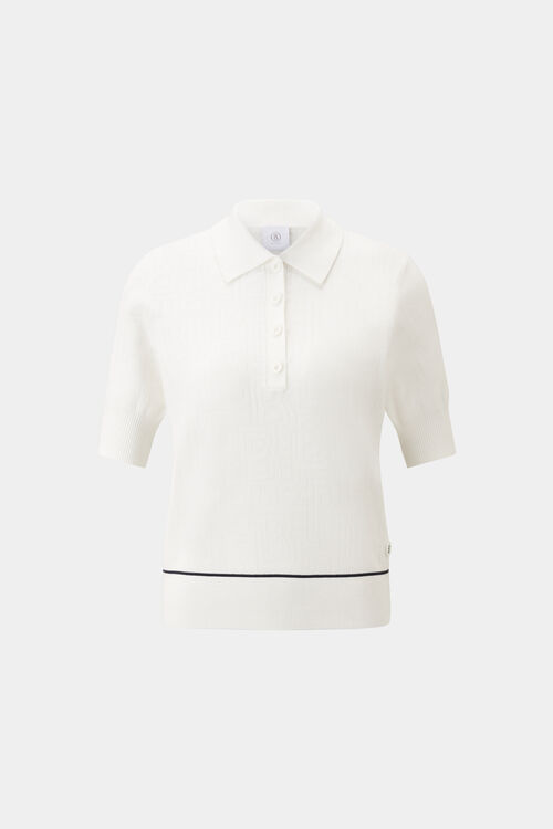 Maia knitted polo shirt Off-white