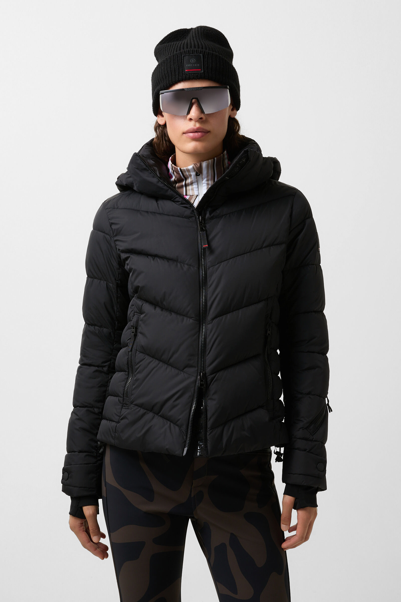 Saelly quilted jacket Black