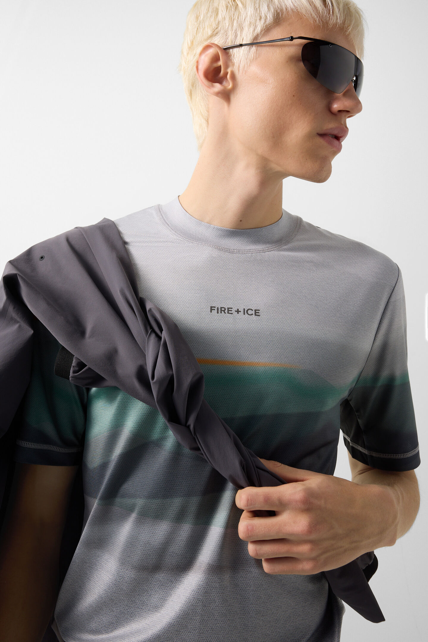 Balduin functional shirt Grey/green