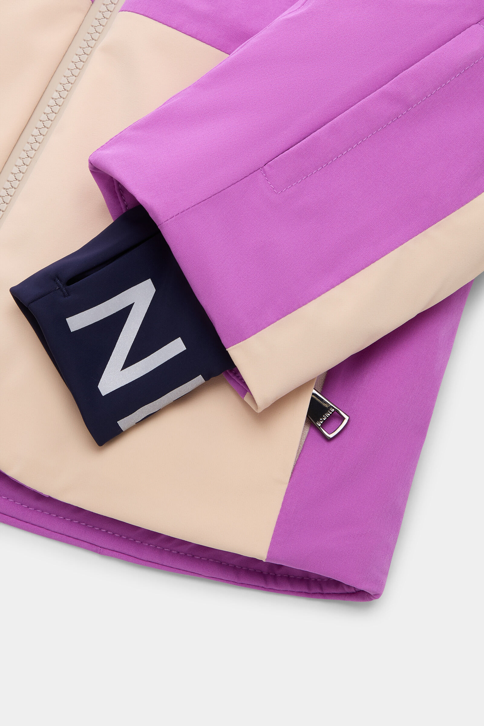 Kids Veste de ski Anuk Violet/Beige