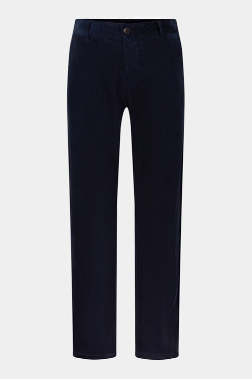 Cordhose Riley Casual Navy-Blau