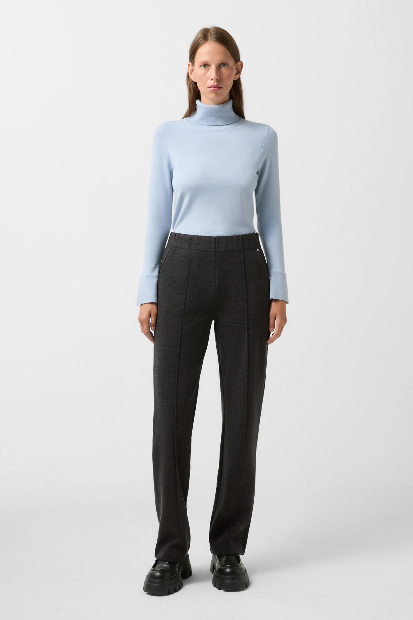 Bliss sweatbroek met flanel Antraciet