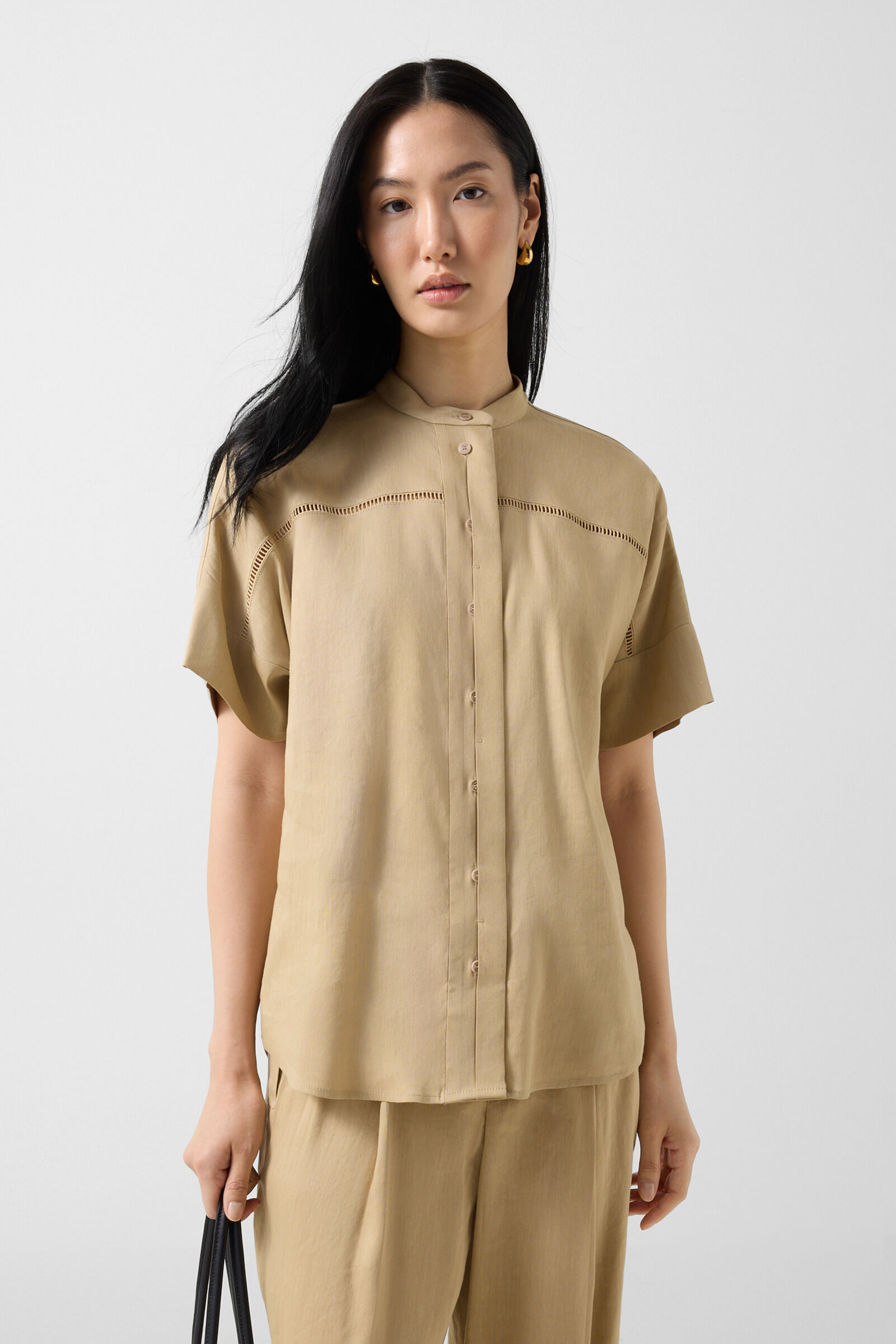 Cheryl blouse Camel