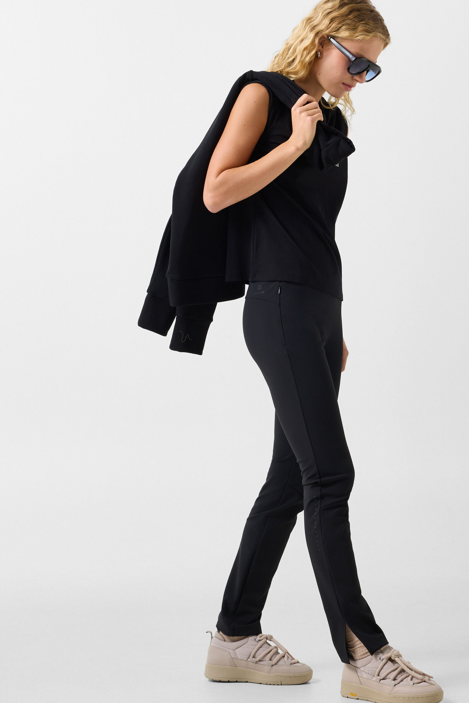 Camel Functional Trousers Black